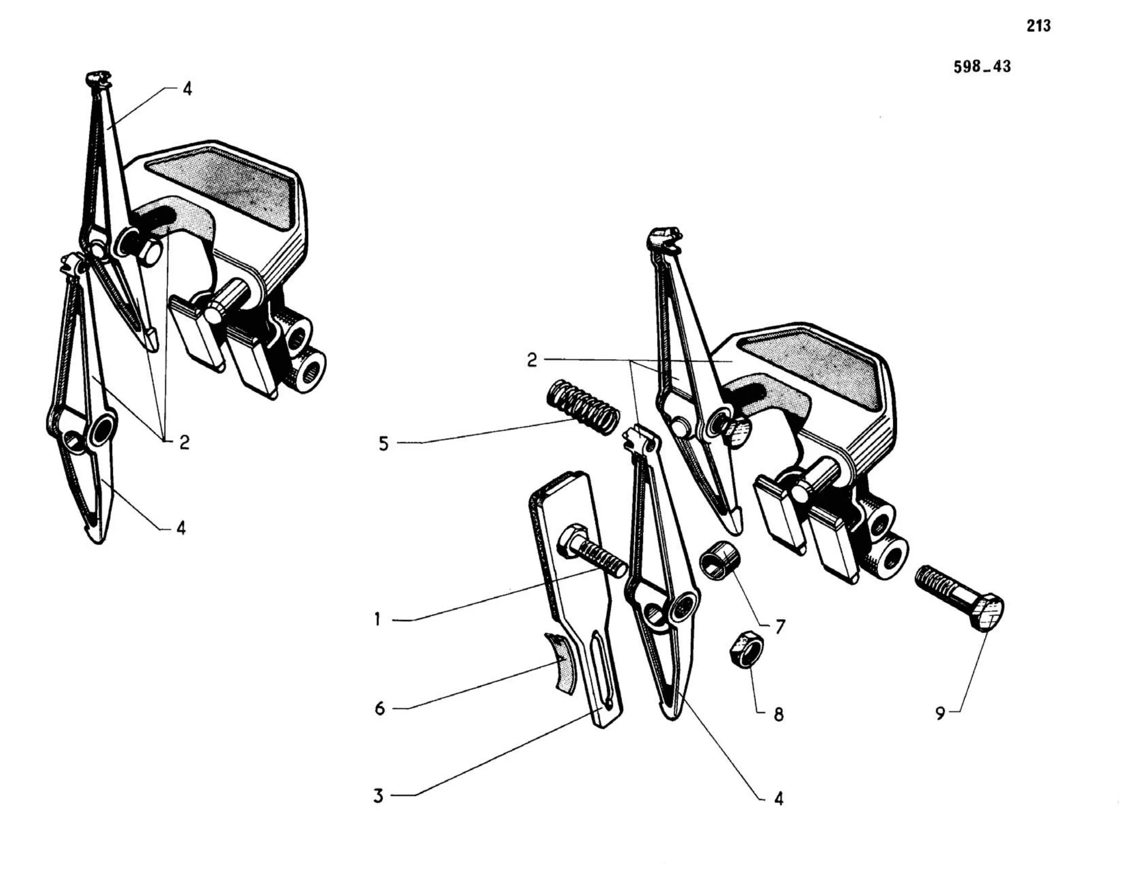 Front brakes / Hydraulic, page 195 of 344 — 598 Parts Catalogue — Volume I