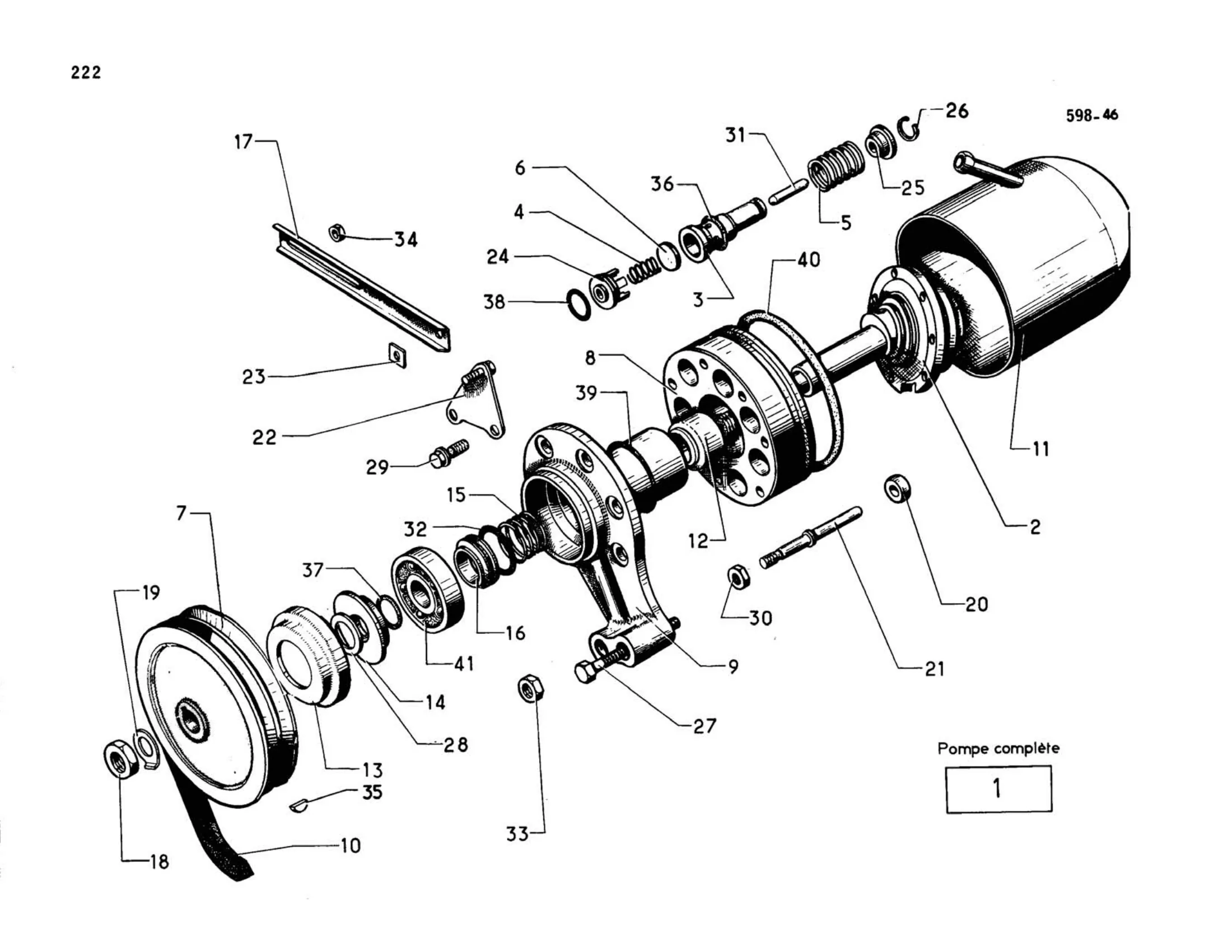High pressure pump / Single cylinder, page 203 of 344 — 598 Parts Catalogue — Volume I