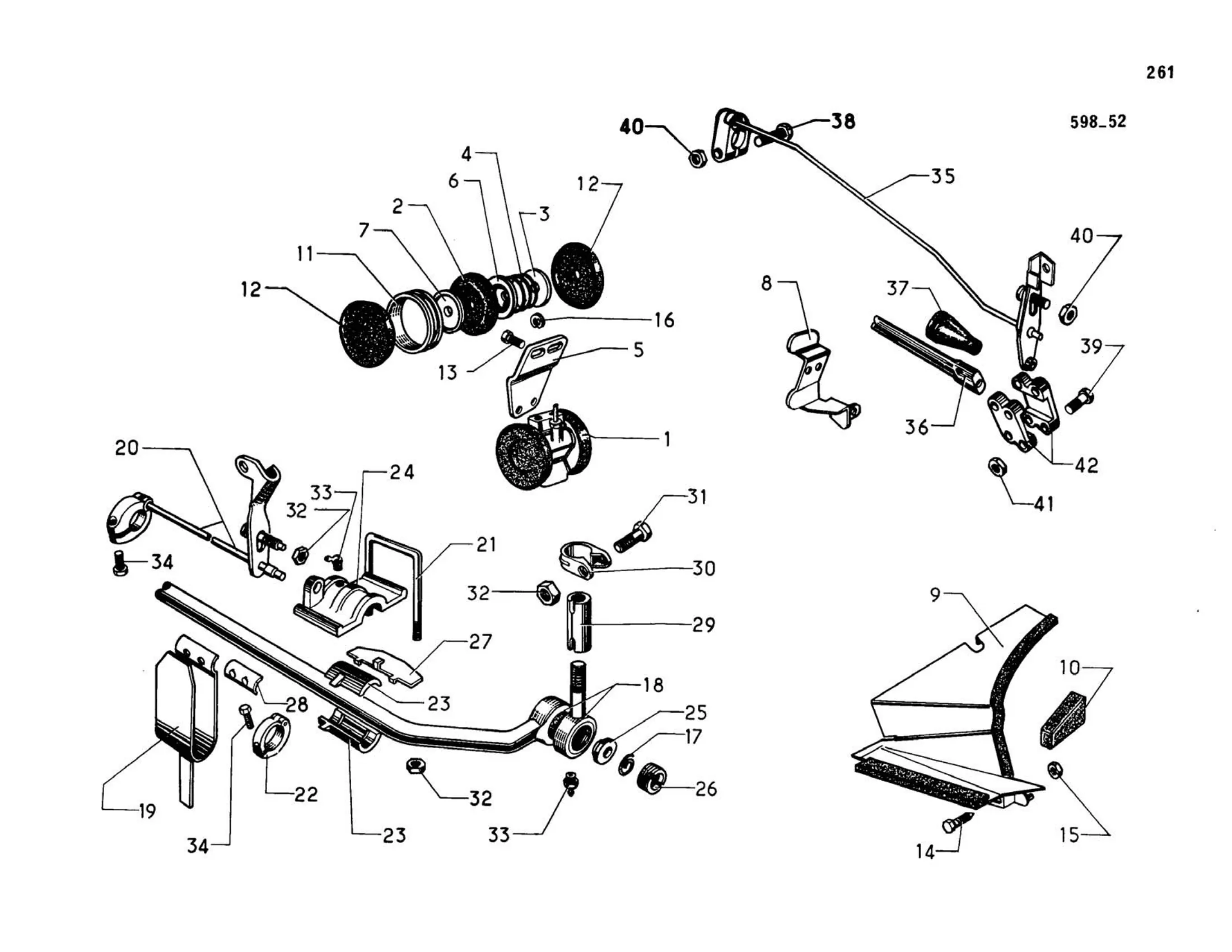 Suspension cylinders / Front, page 228 of 344 — 598 Parts Catalogue — Volume I