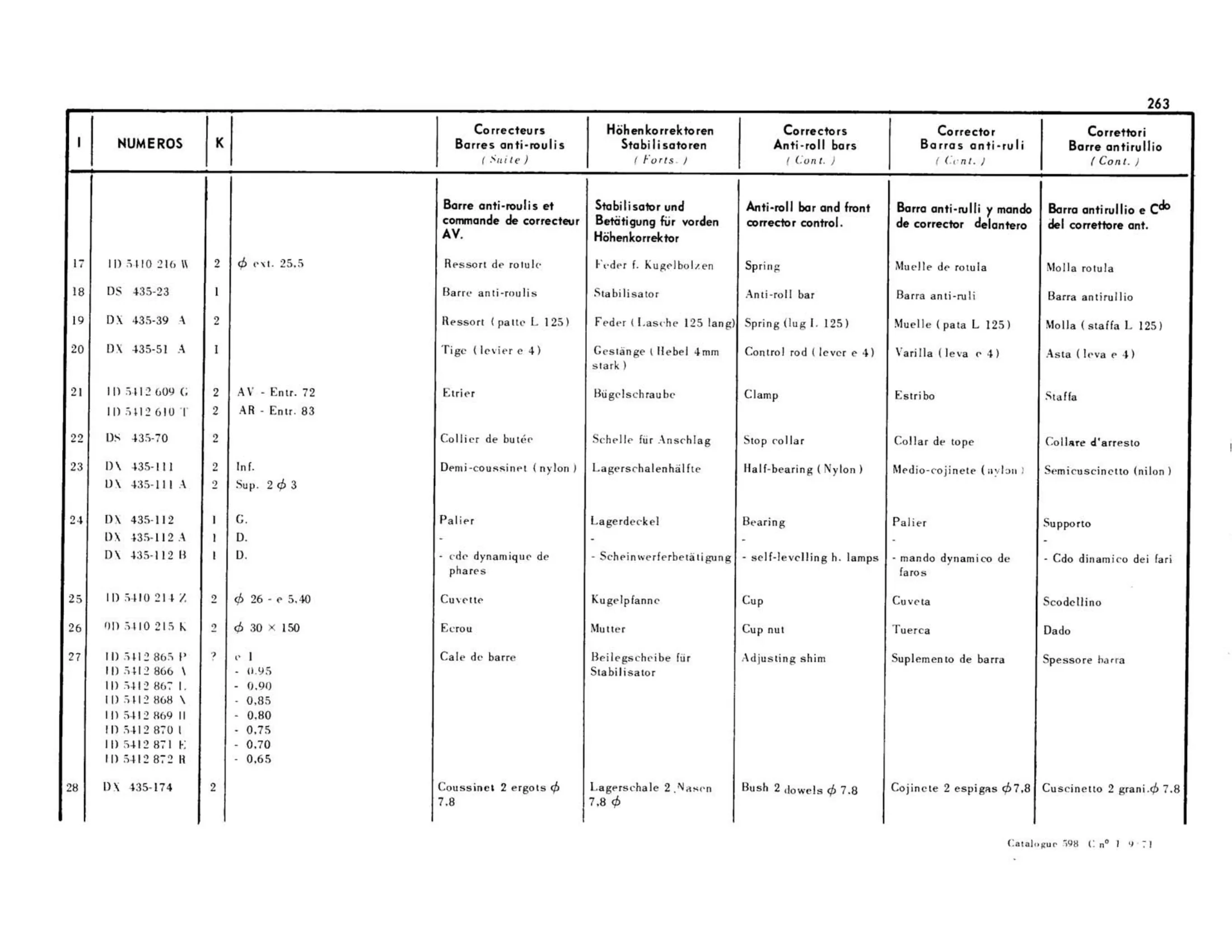 Rear, page 230 of 344 — 598 Parts Catalogue — Volume I