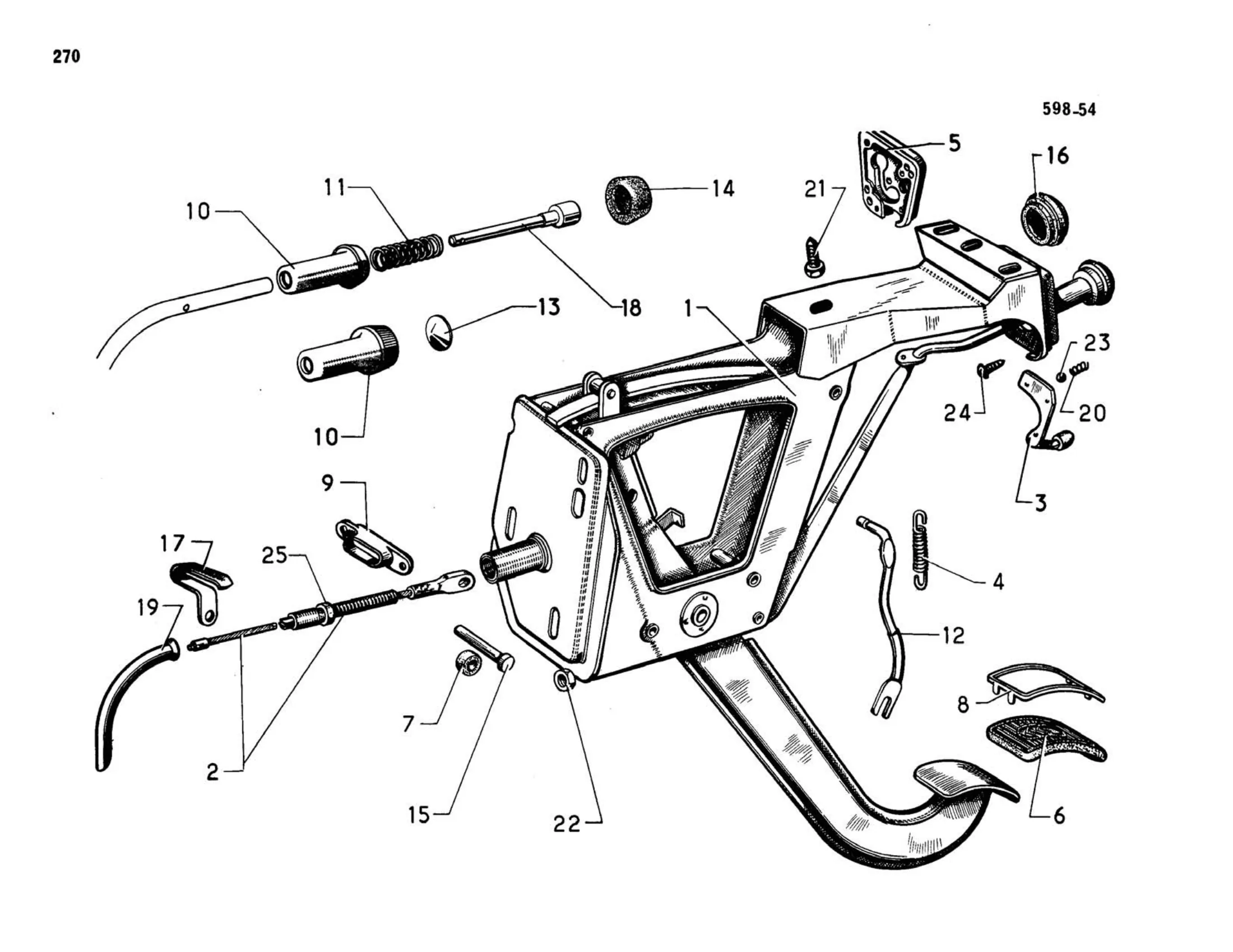 Height correctors, anti-roll bars, page 235 of 344 — 598 Parts Catalogue — Volume I