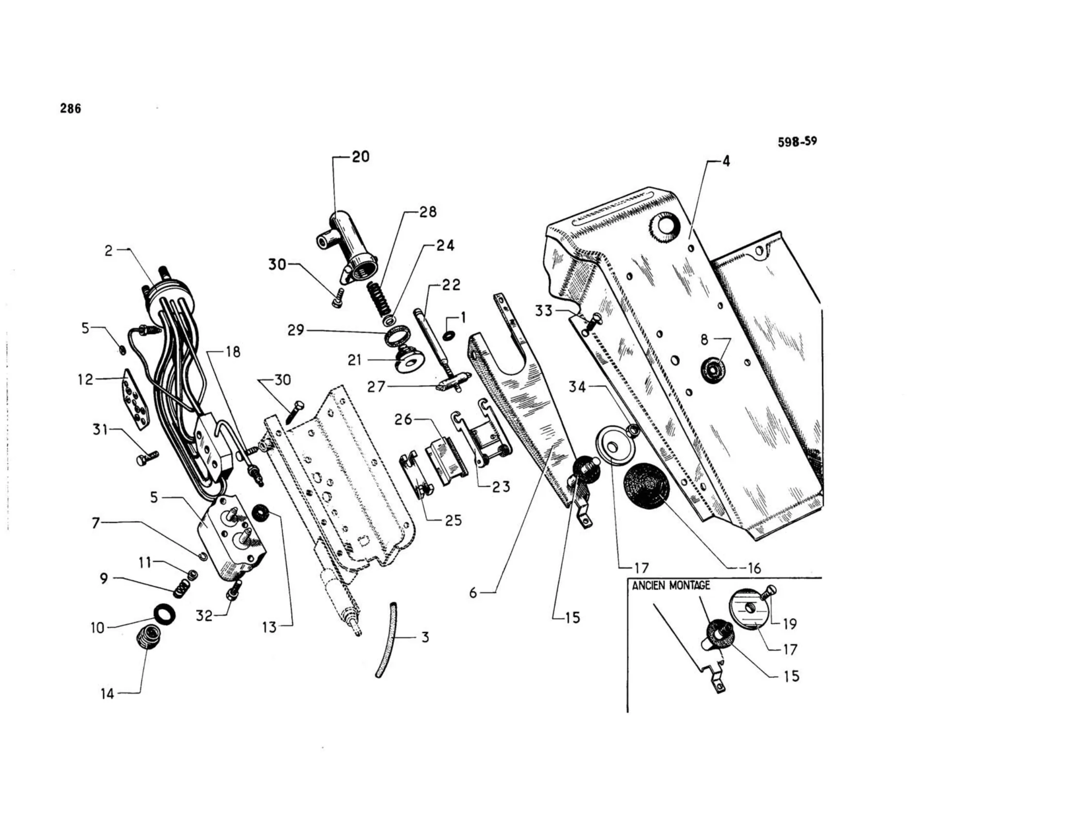 Brake control / DV-DT, page 248 of 344 — 598 Parts Catalogue — Volume I