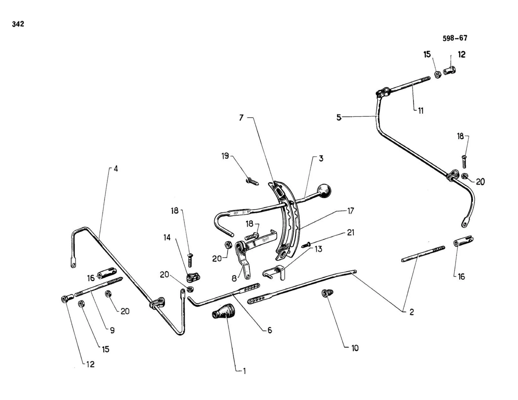 Return piping / Except DV,DT, page 286 of 344 — 598 Parts Catalogue — Volume I