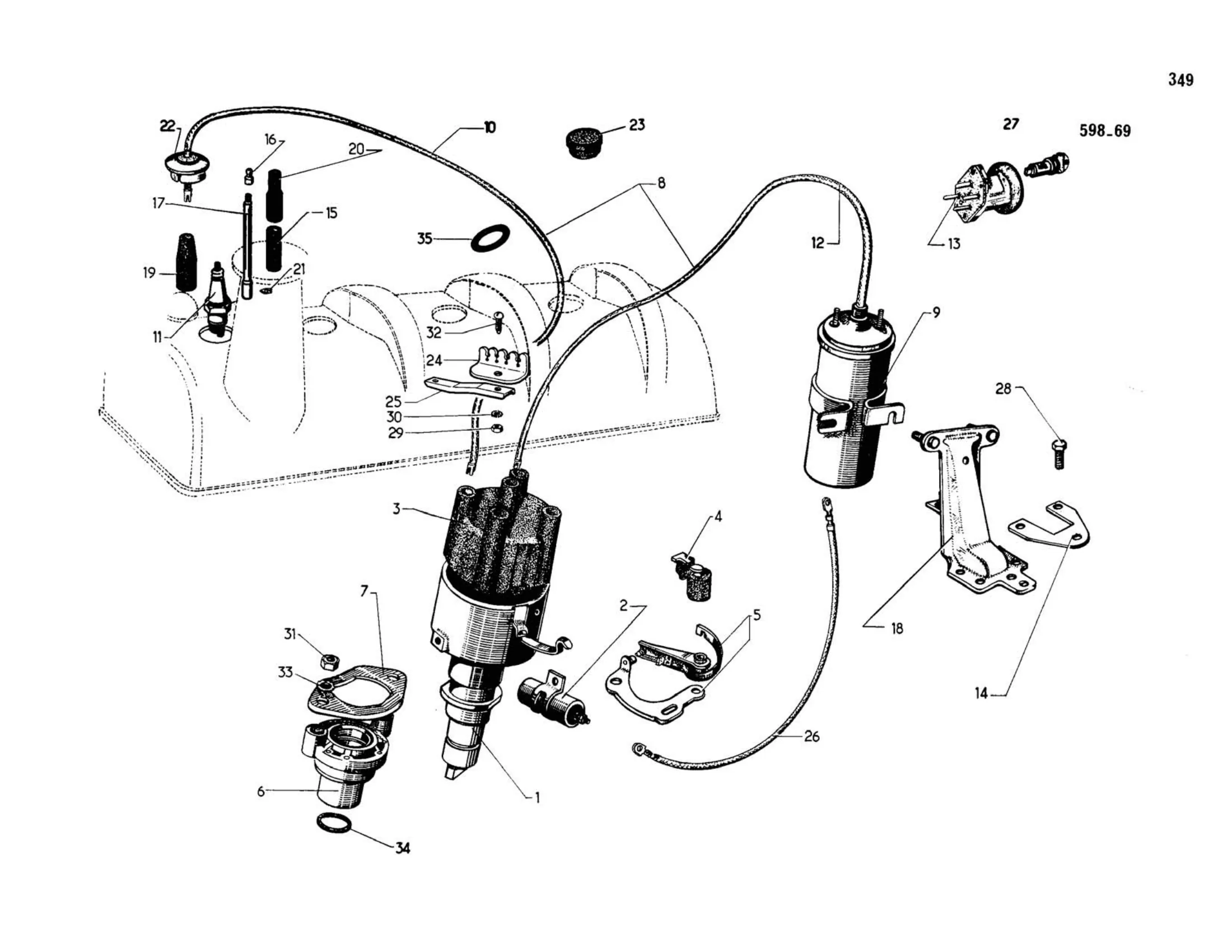 DV,DT, page 291 of 344 — 598 Parts Catalogue — Volume I
