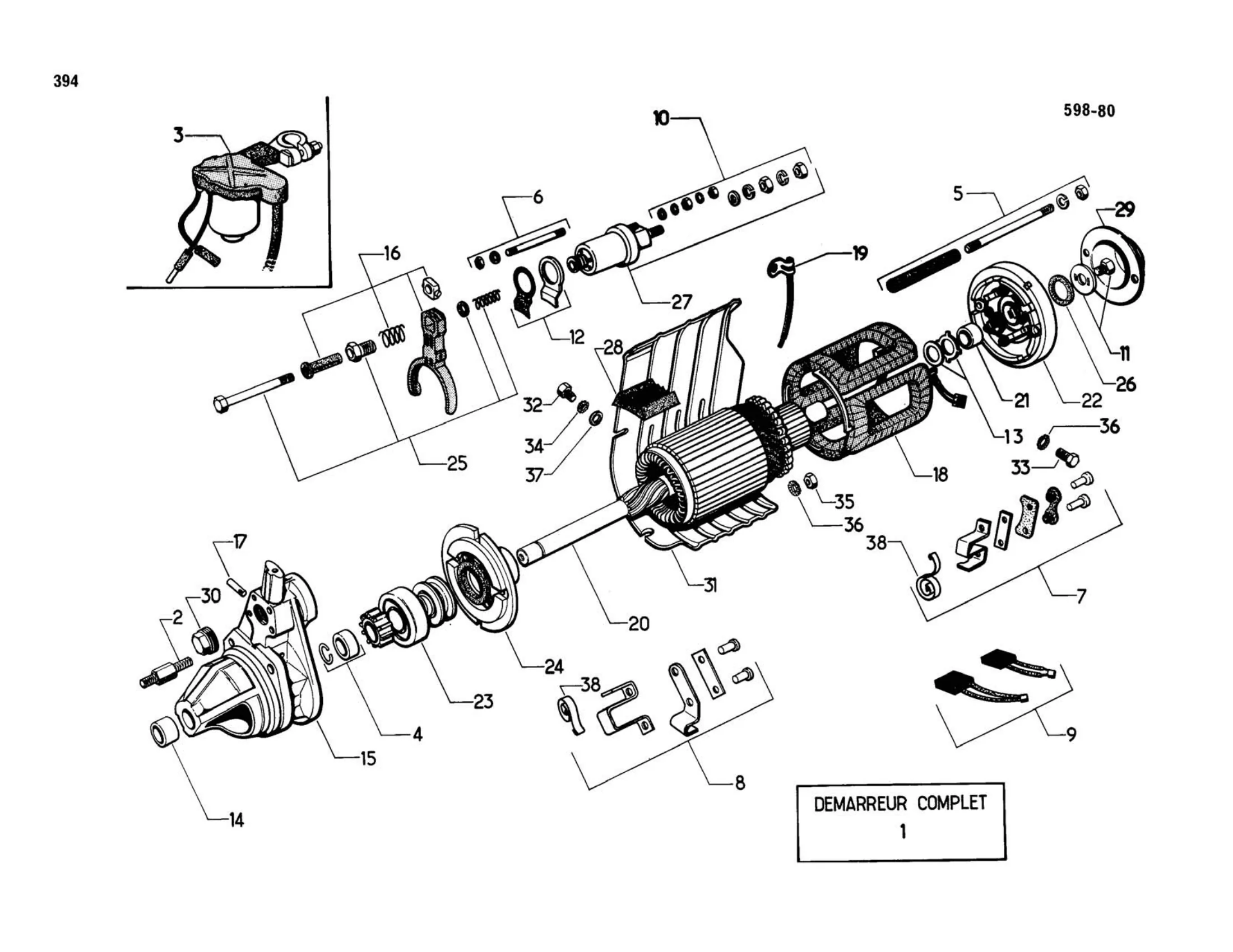 Paris-Rhone 7/67, page 325 of 344 — 598 Parts Catalogue — Volume I