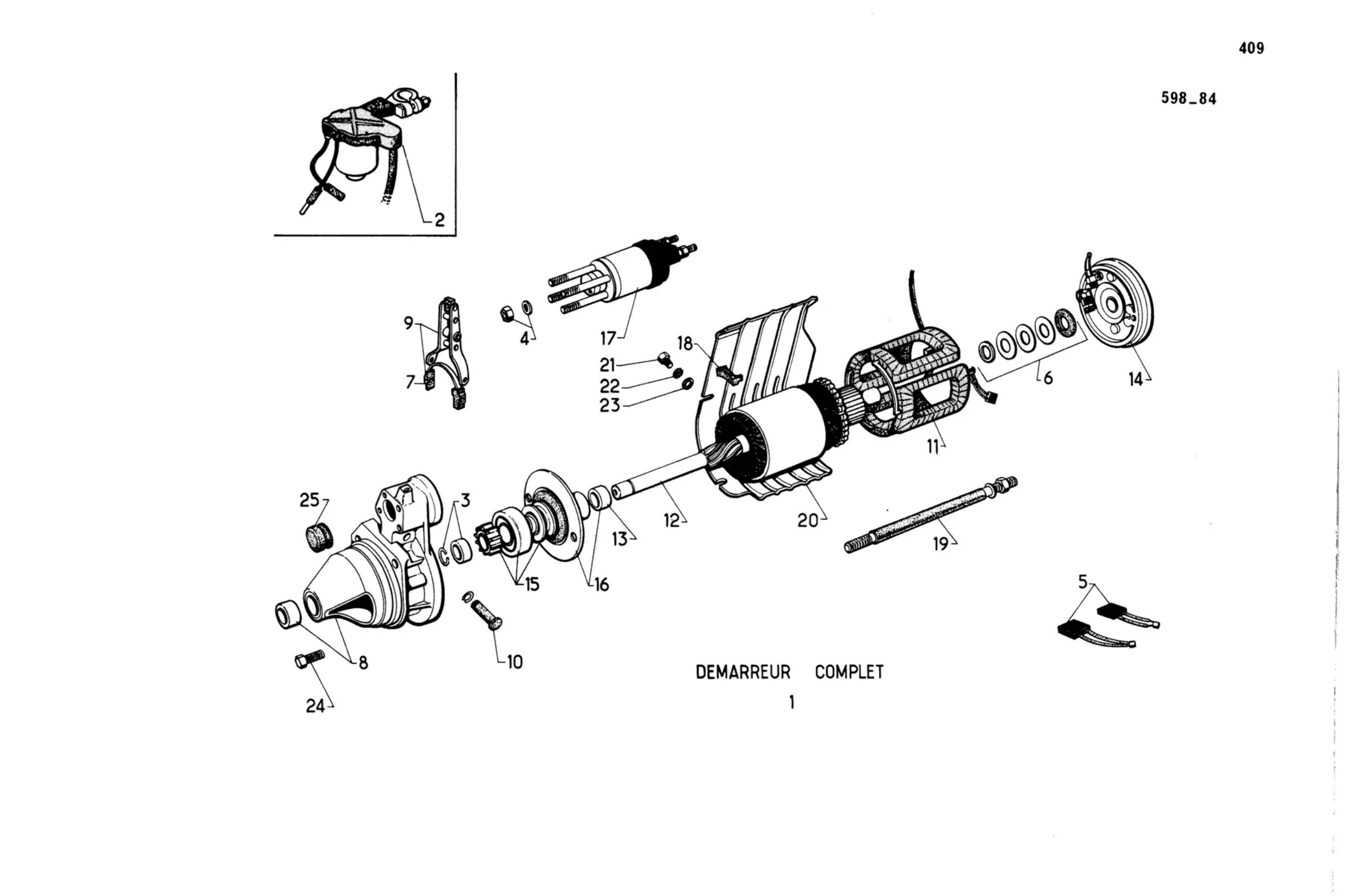 DY,DL 7/68>, DV,DT 9/68>, page 342 of 344 — 598 Parts Catalogue — Volume I