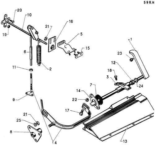 Right hand drive, page 87 — 598 Parts Catalogue — Volume I