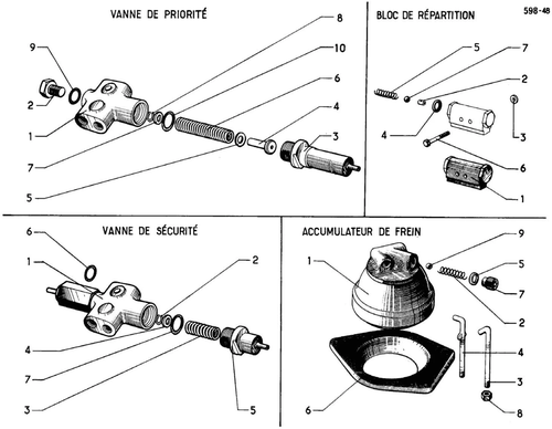 LHM 6/69>, page 212 — 598 Parts Catalogue — Volume I