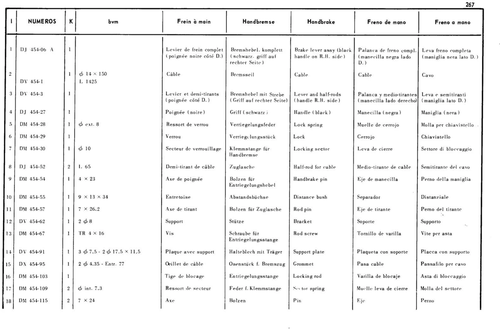 Height correctors, anti-roll bars, page 233 — 598 Parts Catalogue — Volume I