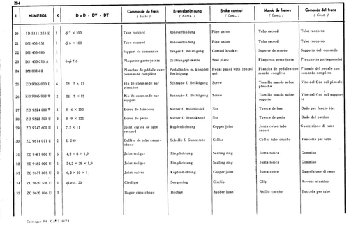 BVM, right drive, page 247 — 598 Parts Catalogue — Volume I