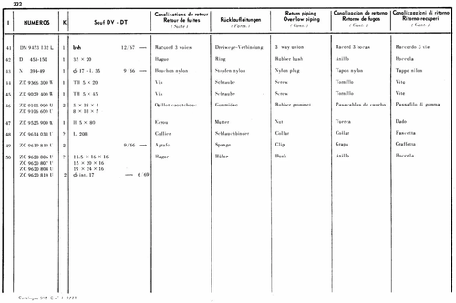 Rear, 2/69>, page 280 — 598 Parts Catalogue — Volume I