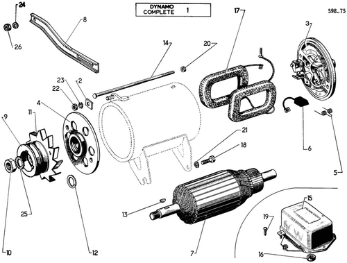 22a, >7/67, page 311 — 598 Parts Catalogue — Volume I