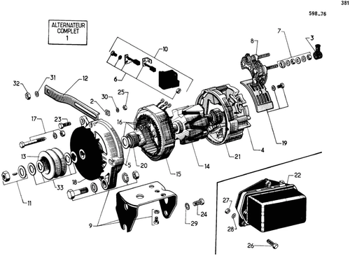 Paris-Rhone, page 314 — 598 Parts Catalogue — Volume I