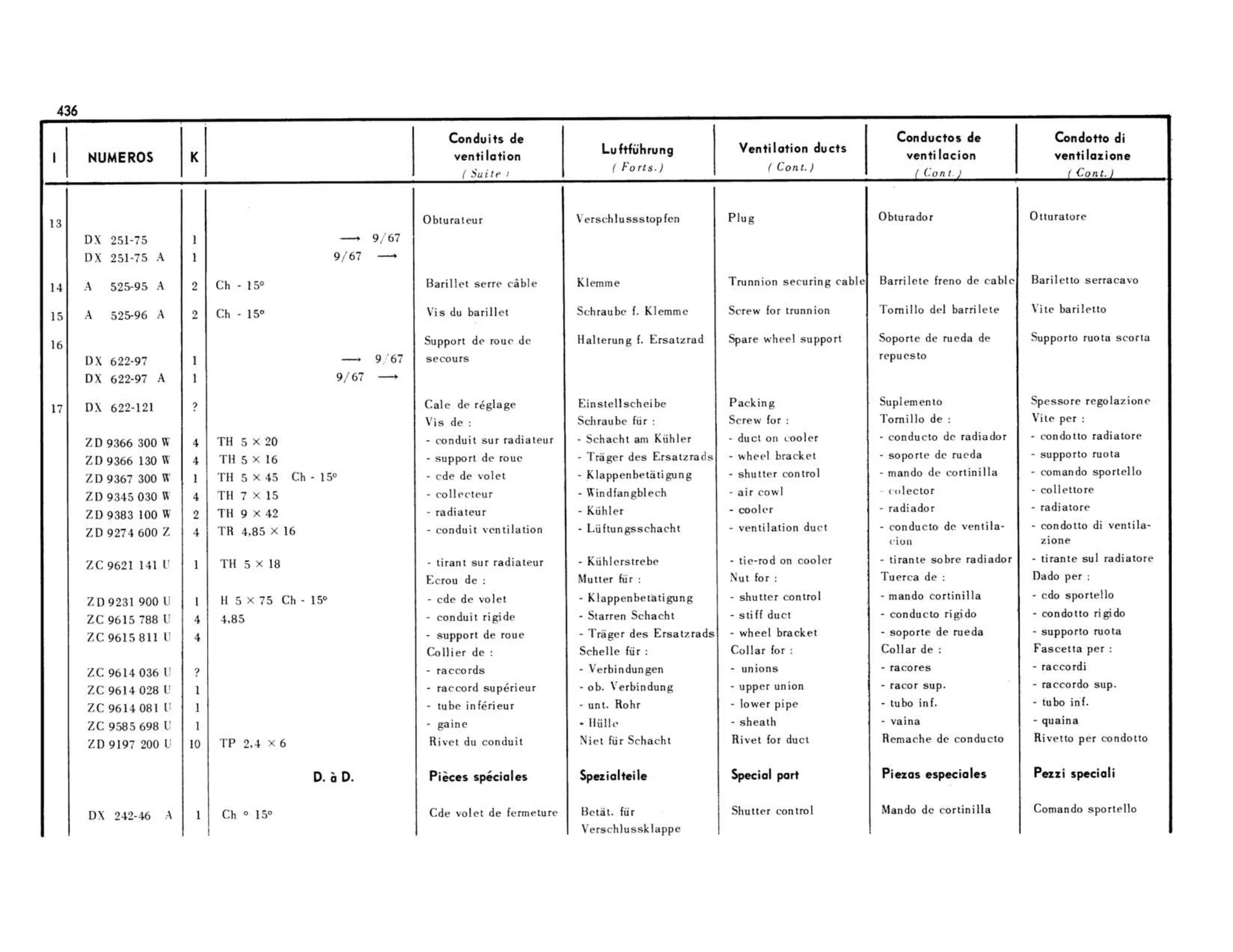 Right hand drive, page 71 of 503 — 598 Parts Catalogue — Volume II