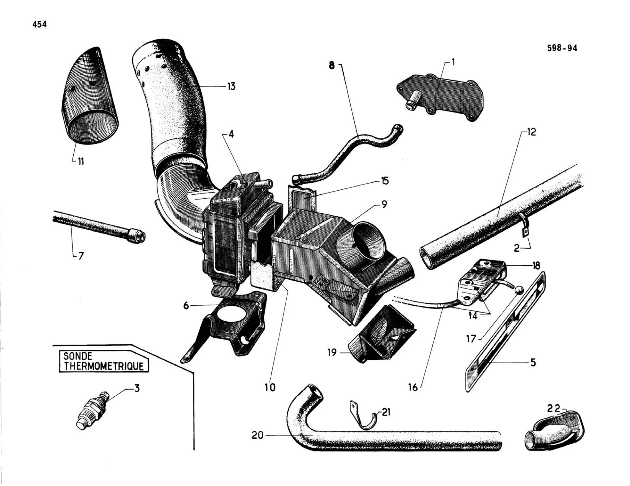 Heating, page 83 of 503 — 598 Parts Catalogue — Volume II