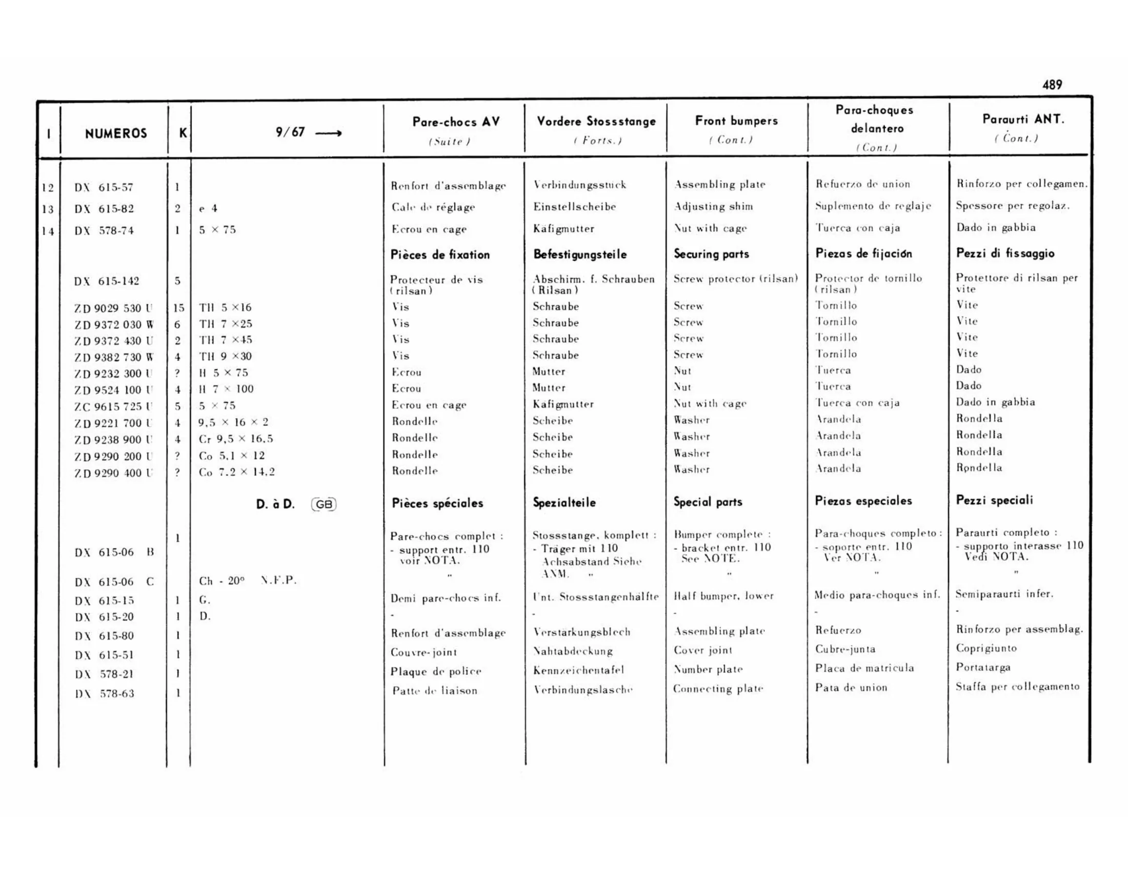 Right hand drive, page 108 of 503 — 598 Parts Catalogue — Volume II