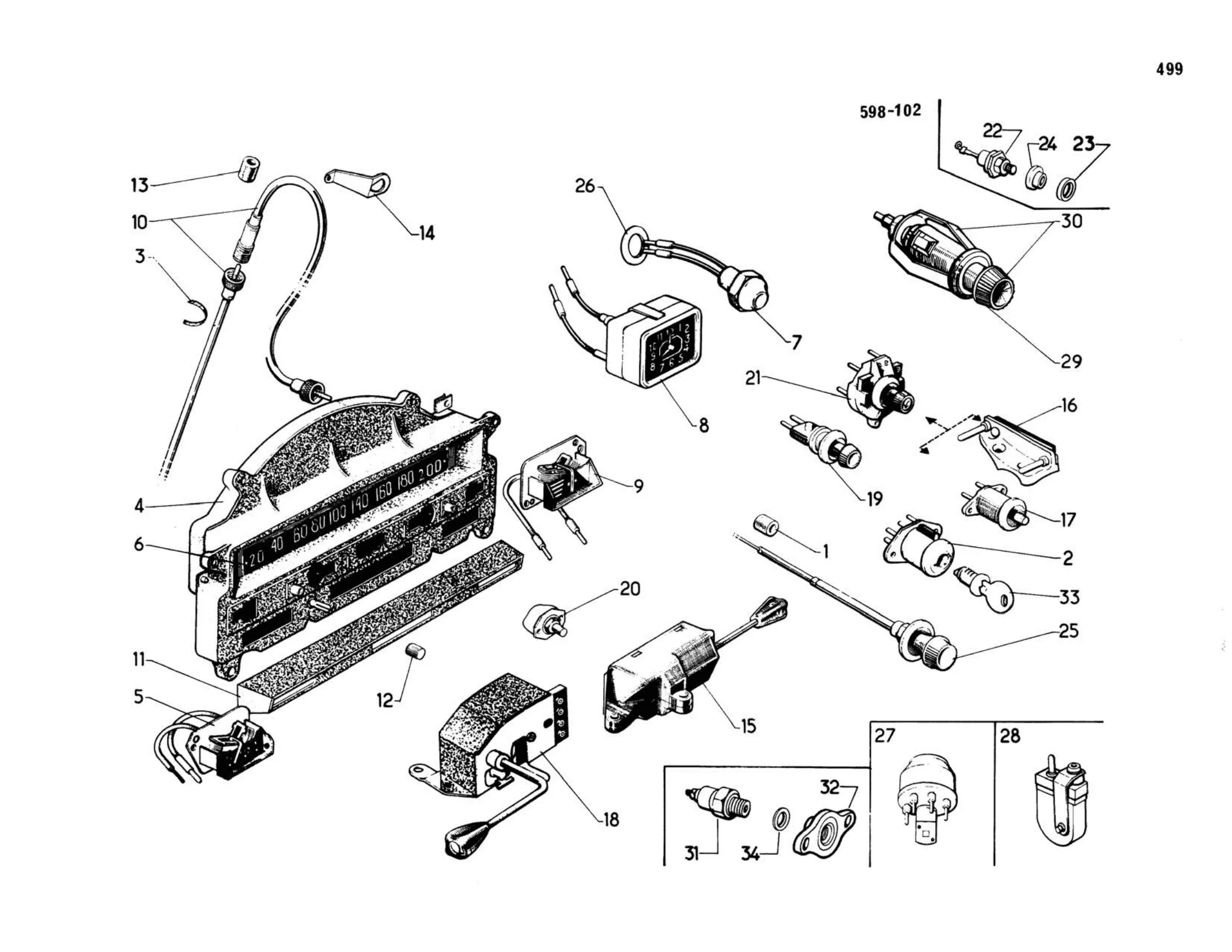 Dashboard , page 115 of 503 — 598 Parts Catalogue — Volume II