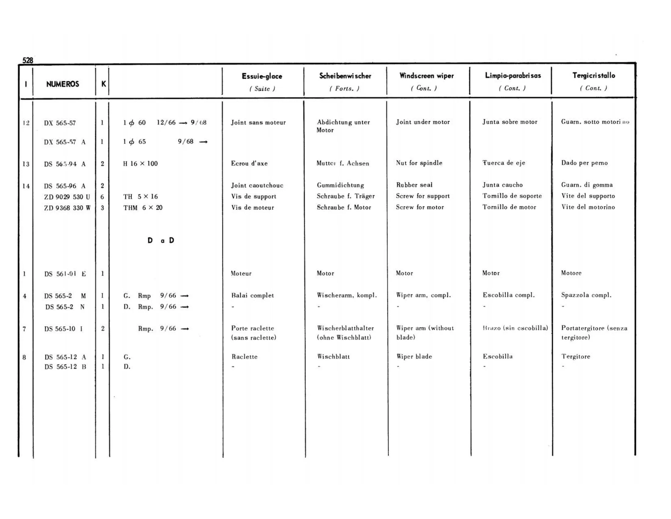 Right hand drive, page 137 of 503 — 598 Parts Catalogue — Volume II
