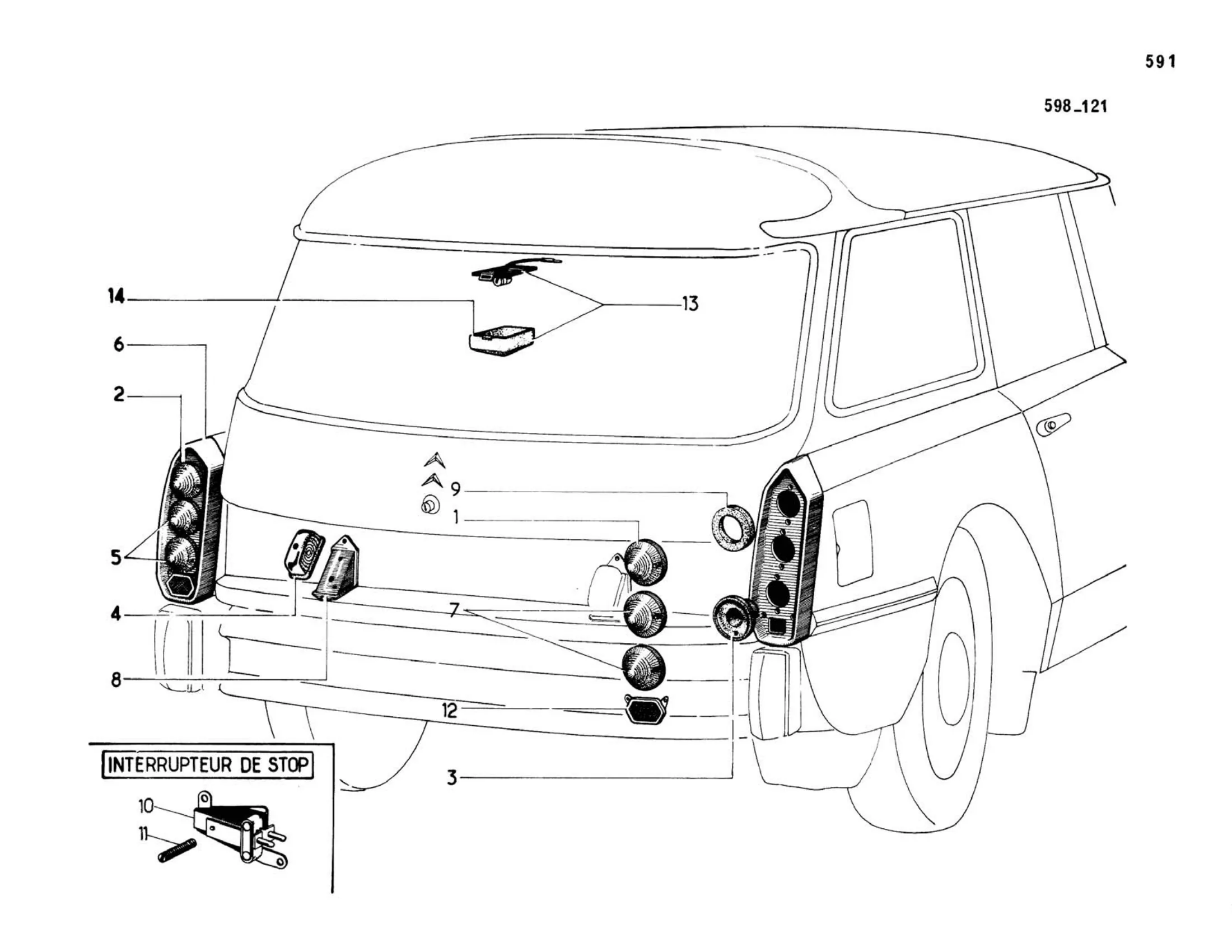 Break all, USA >3/69, page 182 of 503 — 598 Parts Catalogue — Volume II