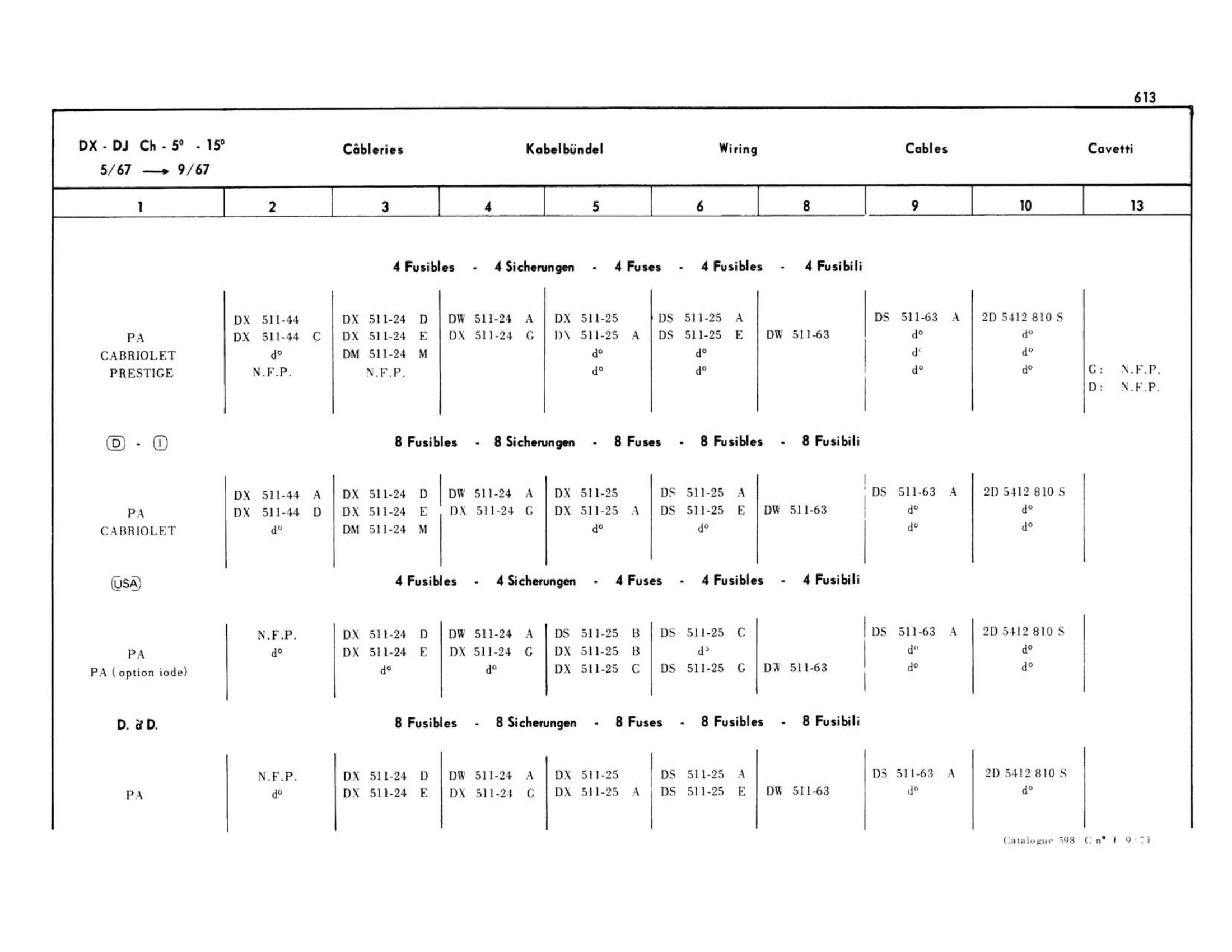 DX-DJ, page 202 of 503 — 598 Parts Catalogue — Volume II