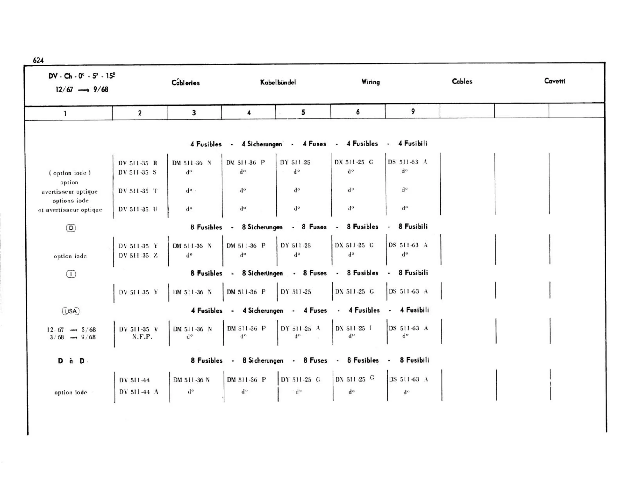 DV-DT, page 213 of 503 — 598 Parts Catalogue — Volume II