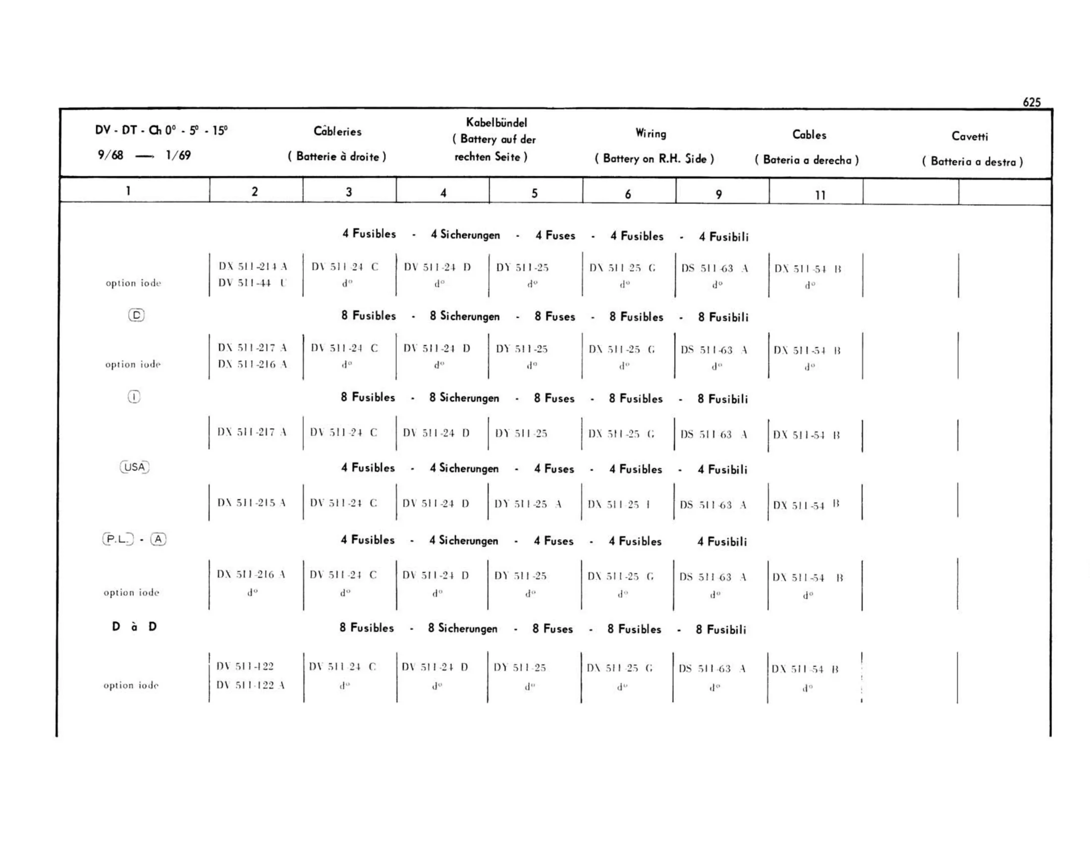 DV-DT, page 214 of 503 — 598 Parts Catalogue — Volume II