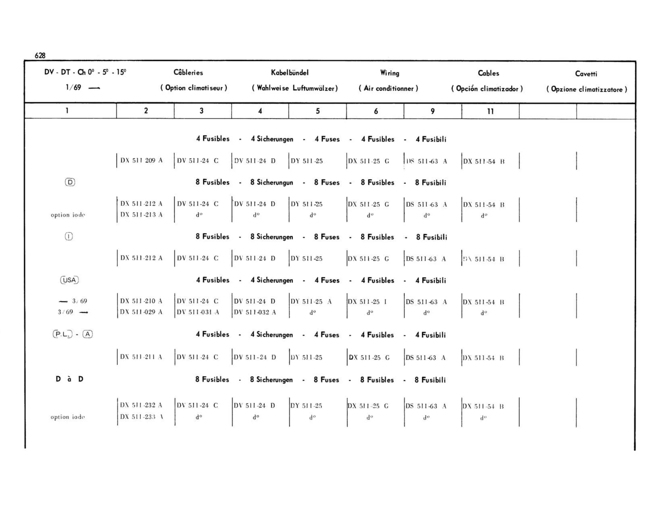 DV-DT, page 217 of 503 — 598 Parts Catalogue — Volume II