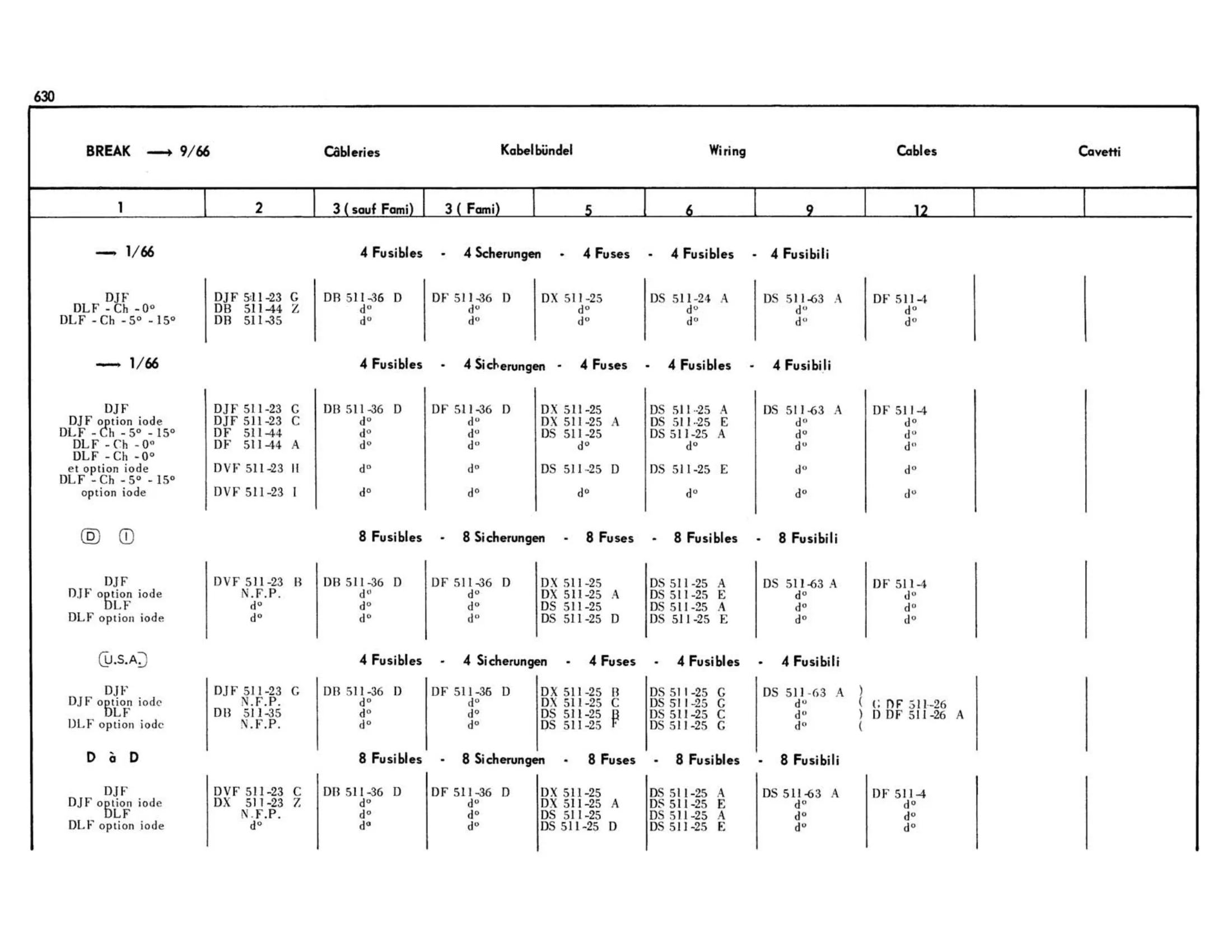 Break, page 219 of 503 — 598 Parts Catalogue — Volume II