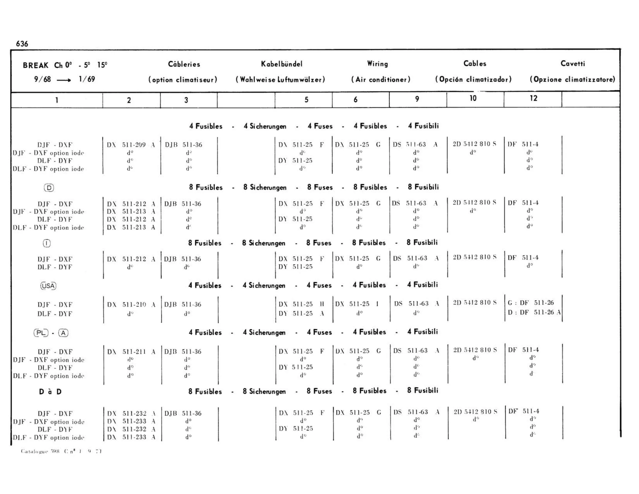 Break, page 225 of 503 — 598 Parts Catalogue — Volume II