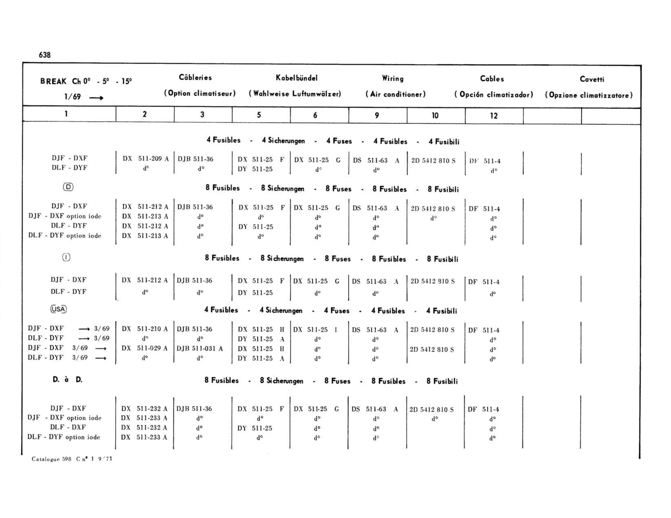 Break, page 227 of 503 — 598 Parts Catalogue — Volume II
