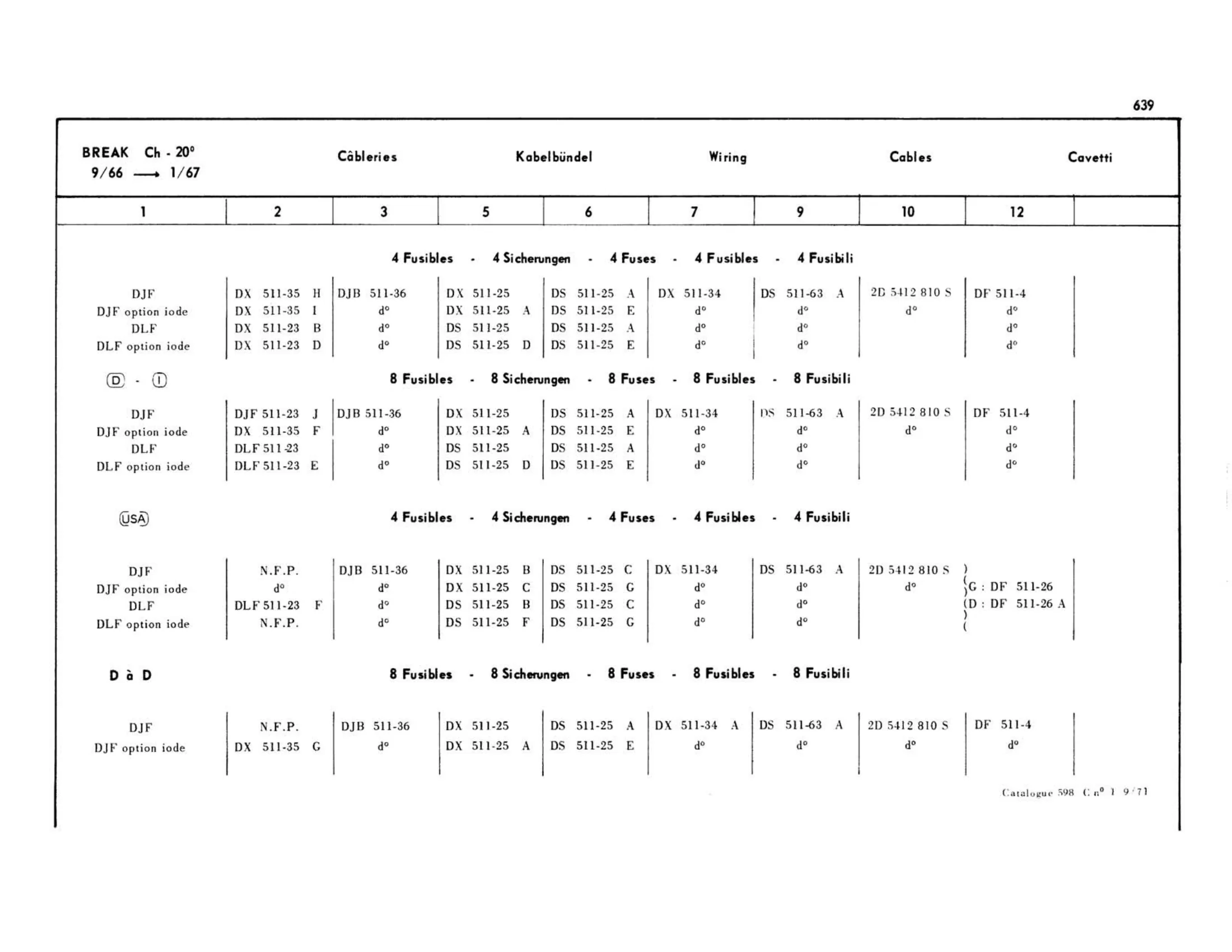 Break, page 228 of 503 — 598 Parts Catalogue — Volume II