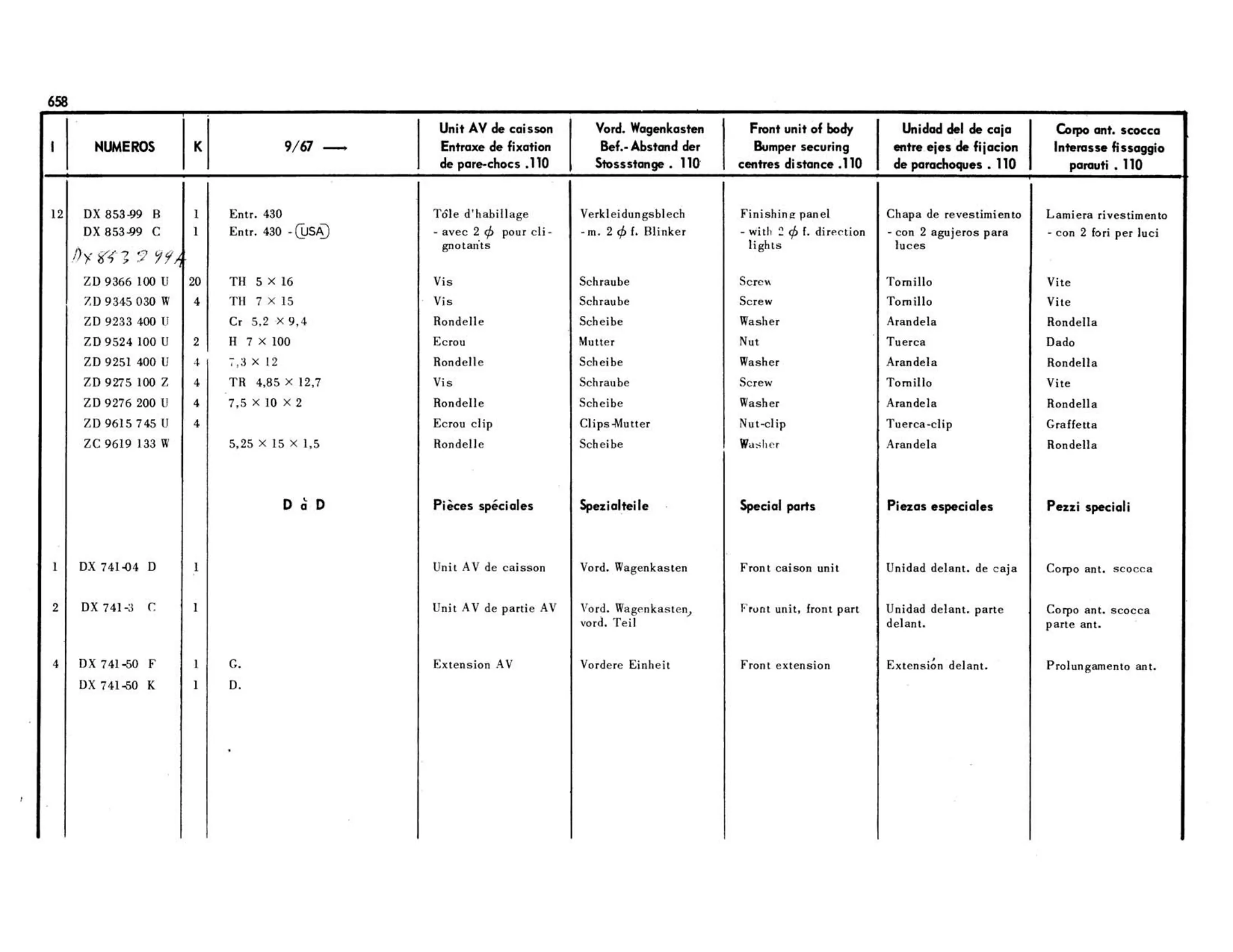 Right hand drive, page 245 of 503 — 598 Parts Catalogue — Volume II