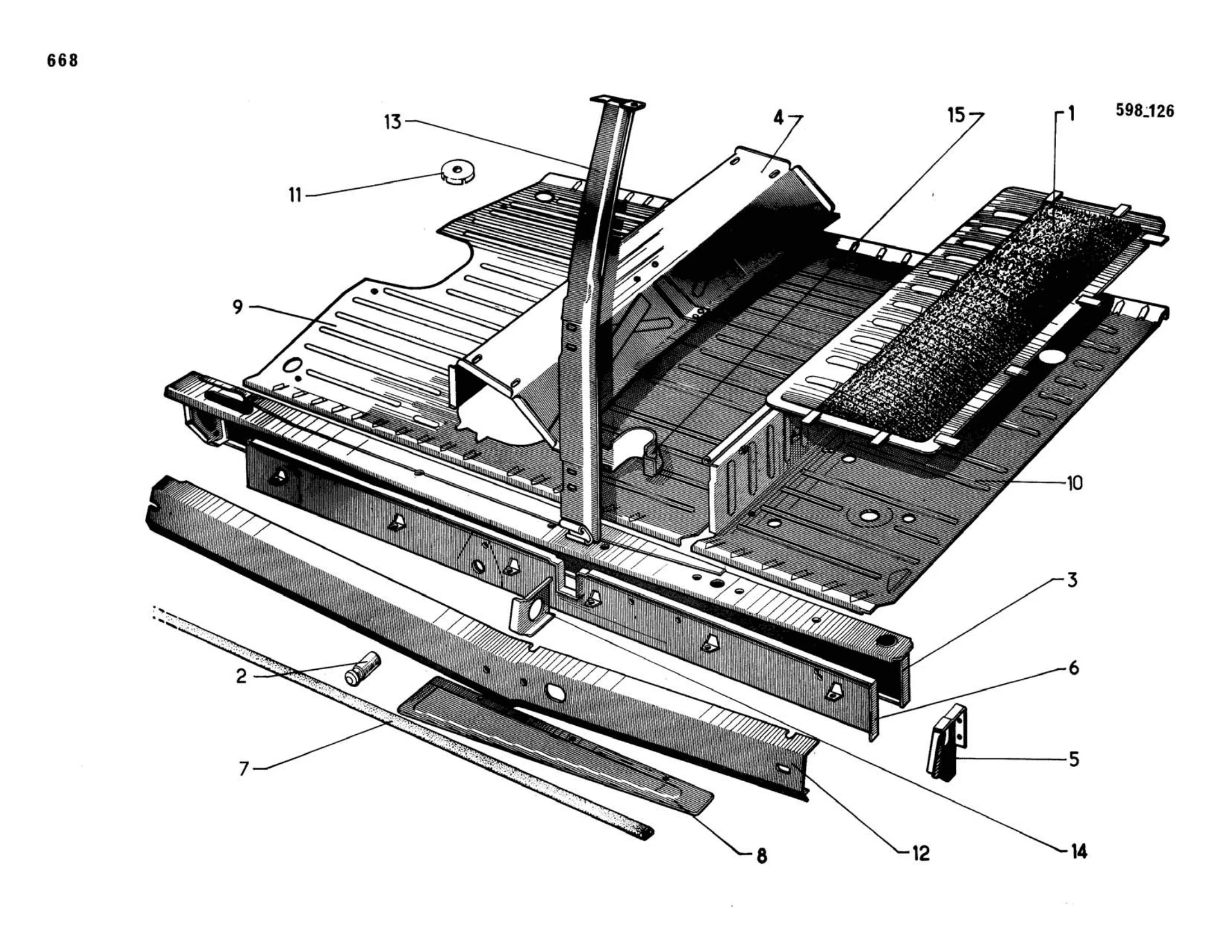 Center, Break, page 252 of 503 — 598 Parts Catalogue — Volume II