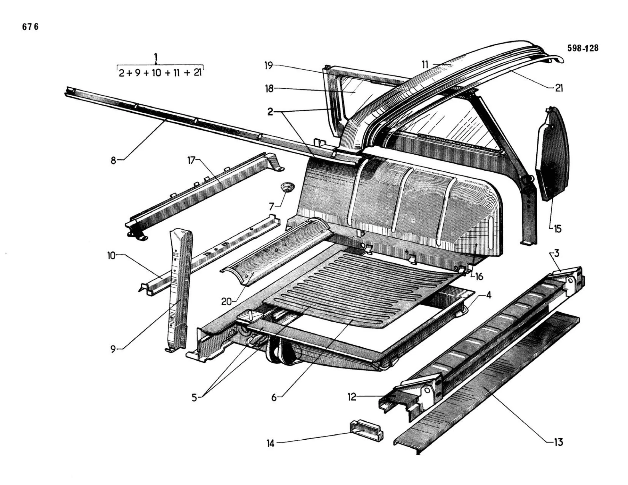 Rear, Break, page 258 of 503 — 598 Parts Catalogue — Volume II