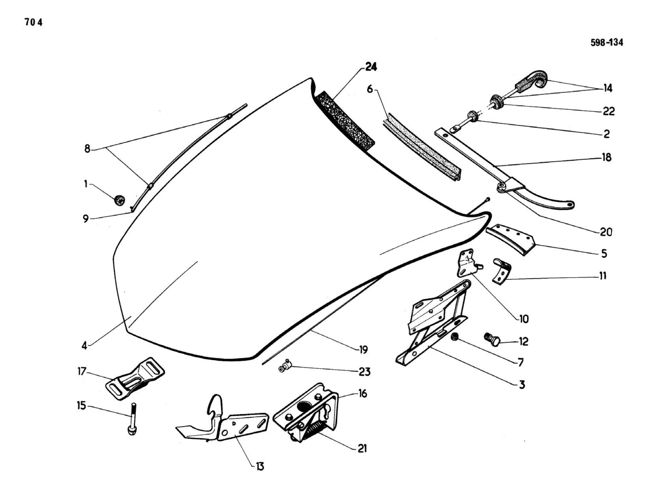 9/67>, page 278 of 503 — 598 Parts Catalogue — Volume II