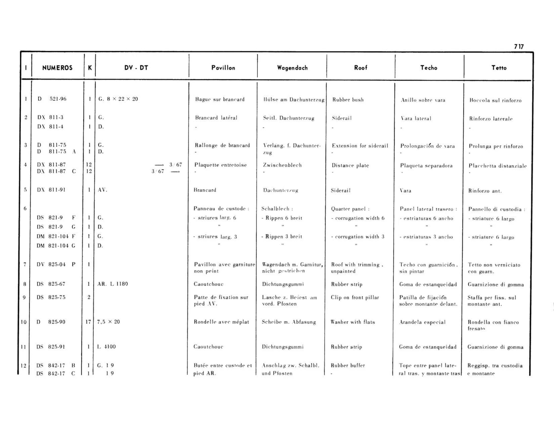 DV-DT, page 287 of 503 — 598 Parts Catalogue — Volume II