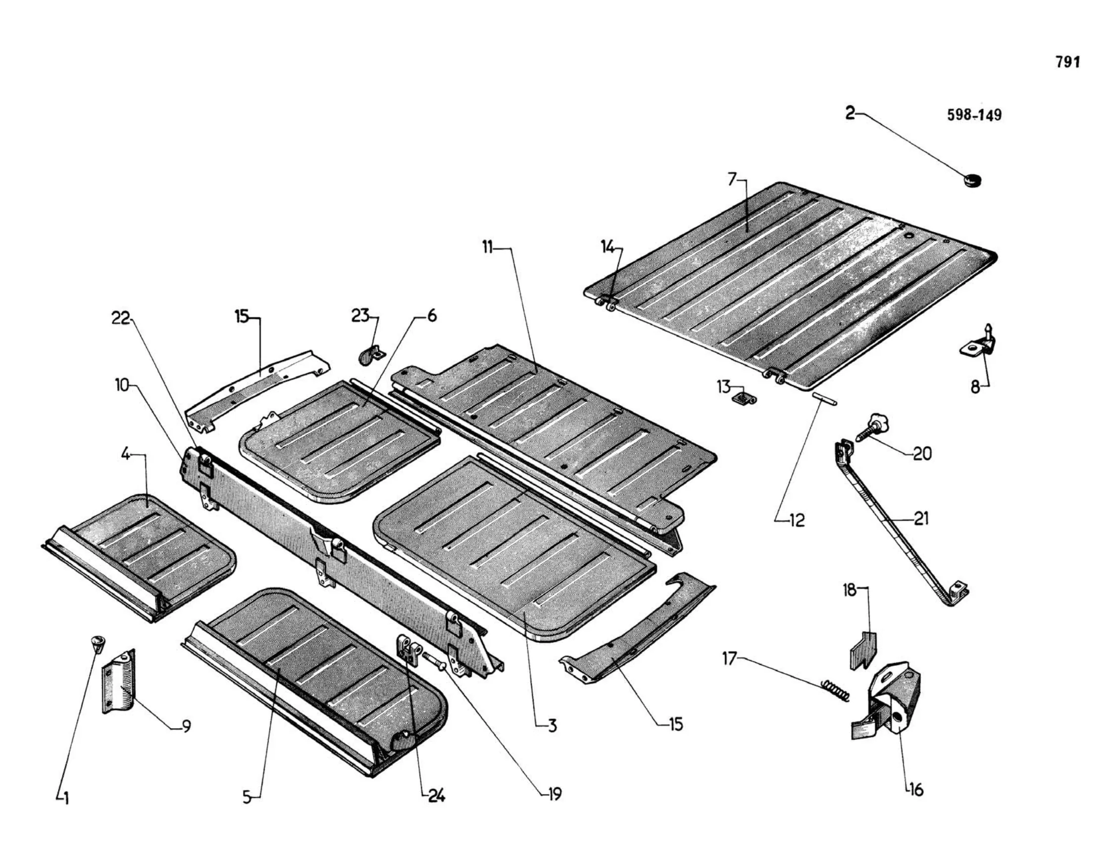 Ambulance, page 338 of 503 — 598 Parts Catalogue — Volume II