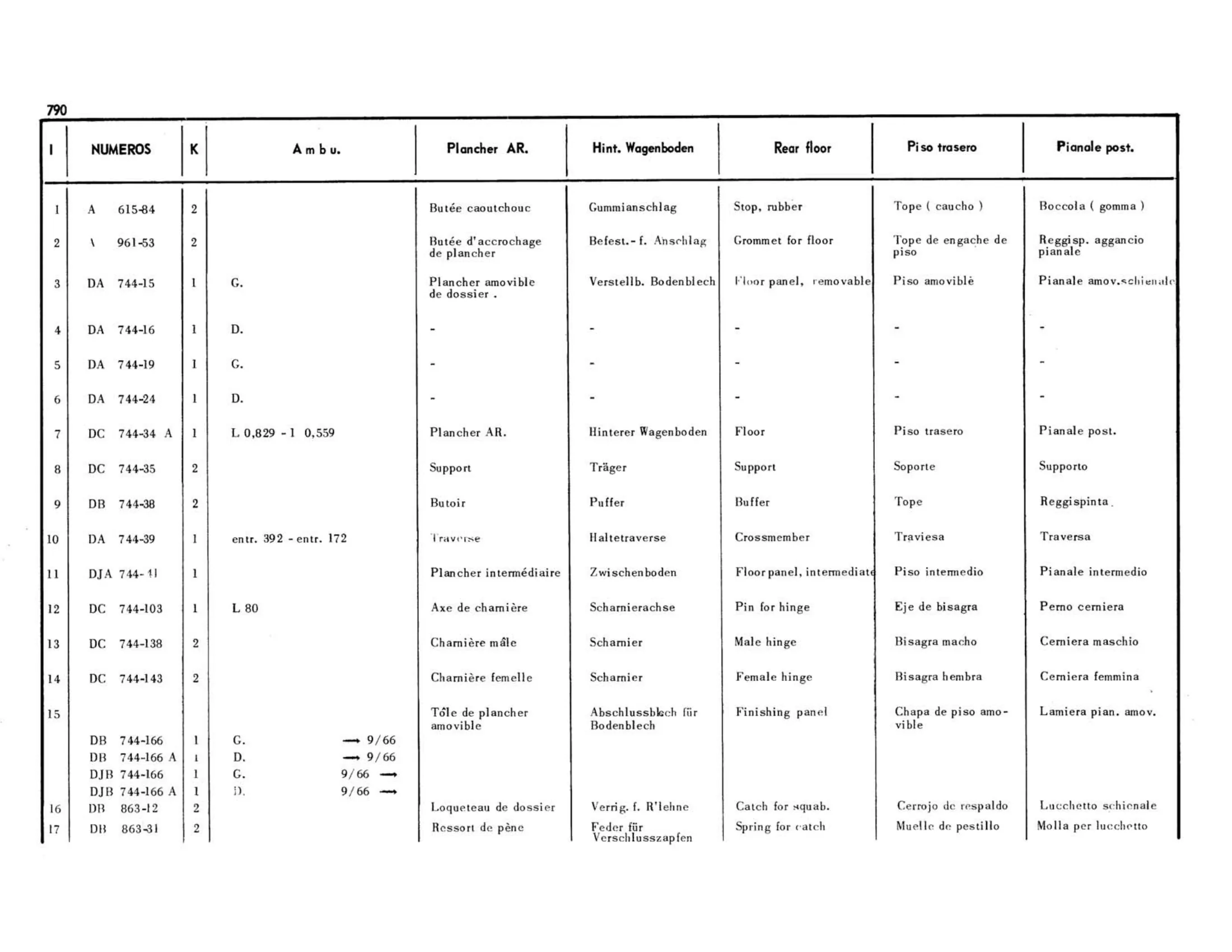 Ambulance, page 339 of 503 — 598 Parts Catalogue — Volume II