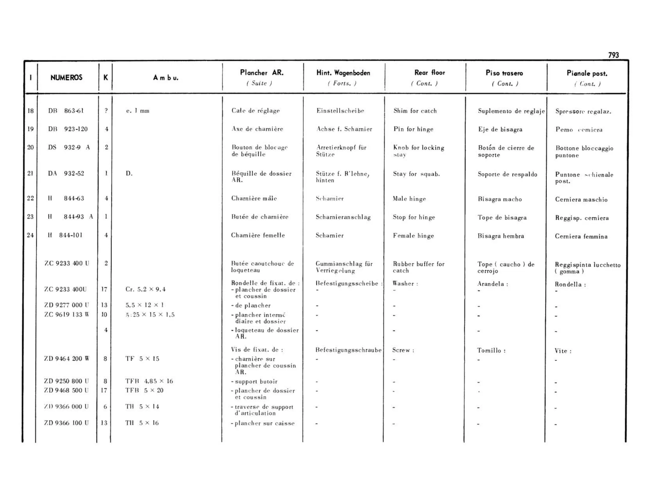 Ambulance, page 340 of 503 — 598 Parts Catalogue — Volume II