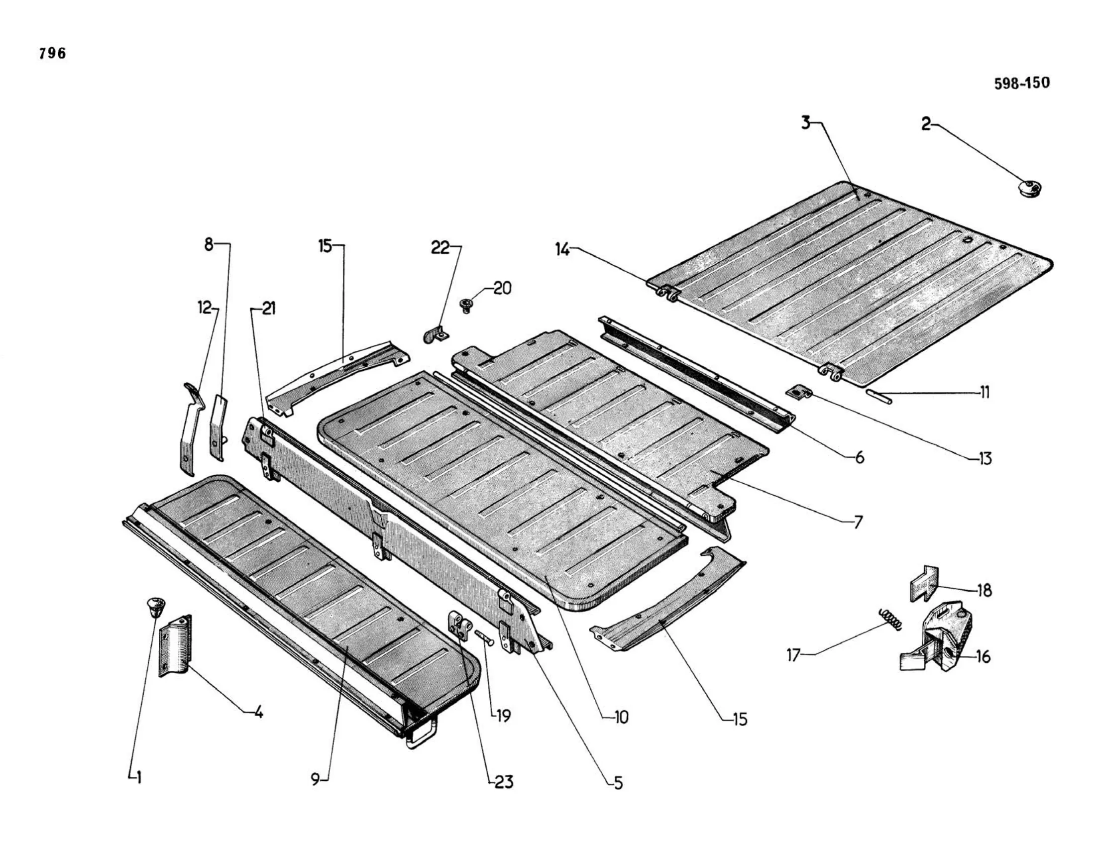 Commerciale, page 342 of 503 — 598 Parts Catalogue — Volume II