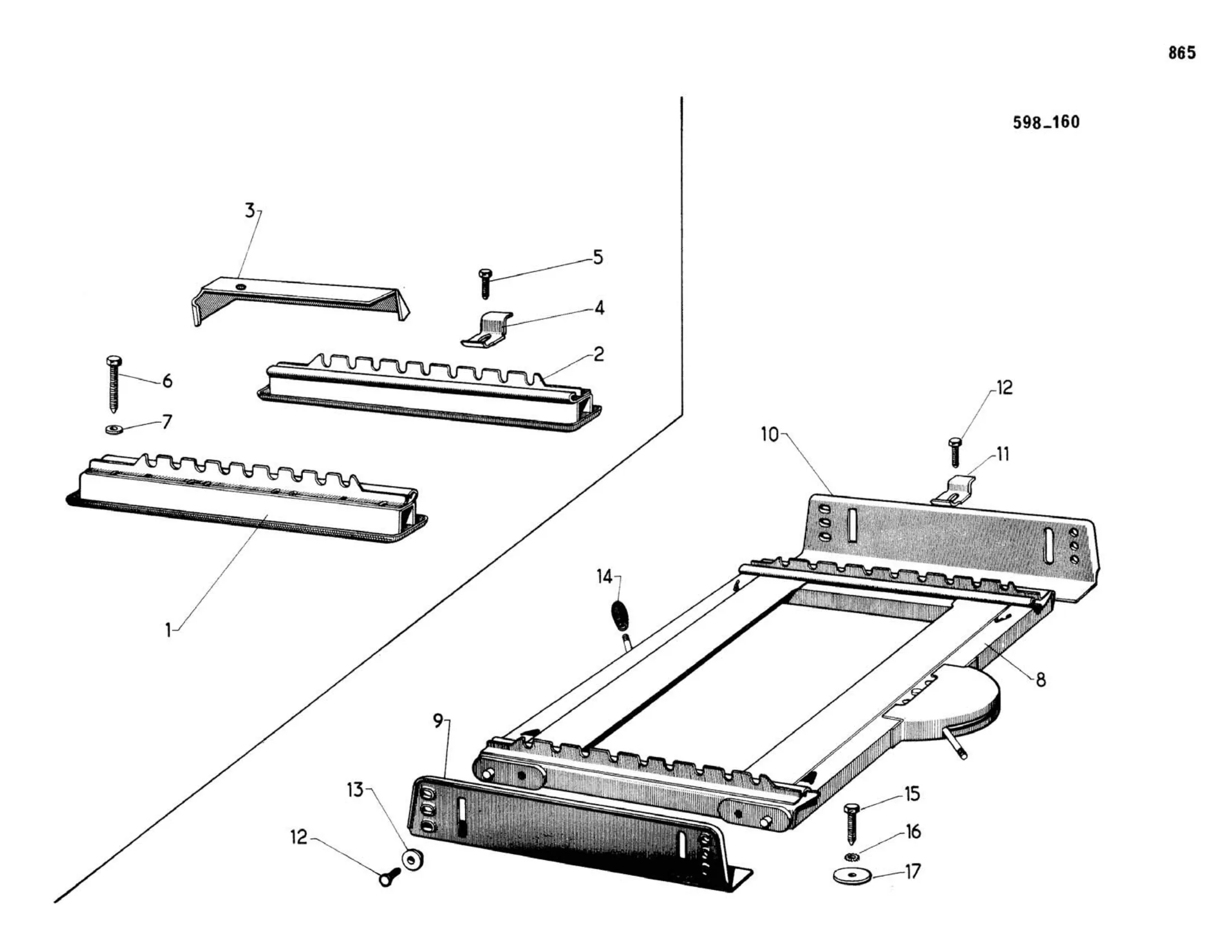 Front seat spacers, adjusters, page 391 of 503 — 598 Parts Catalogue — Volume II