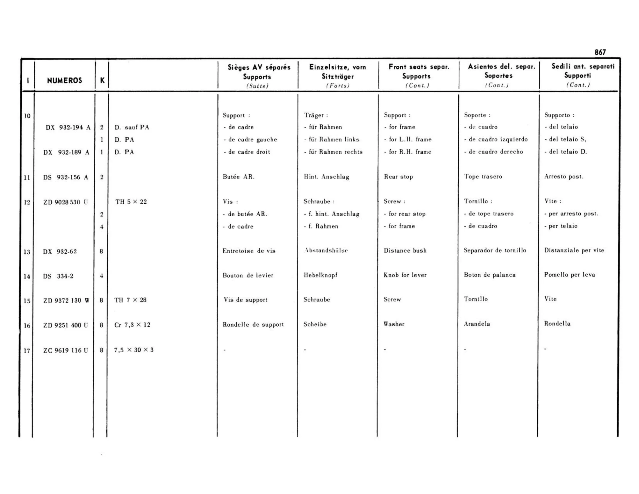 >9/68, page 393 of 503 — 598 Parts Catalogue — Volume II