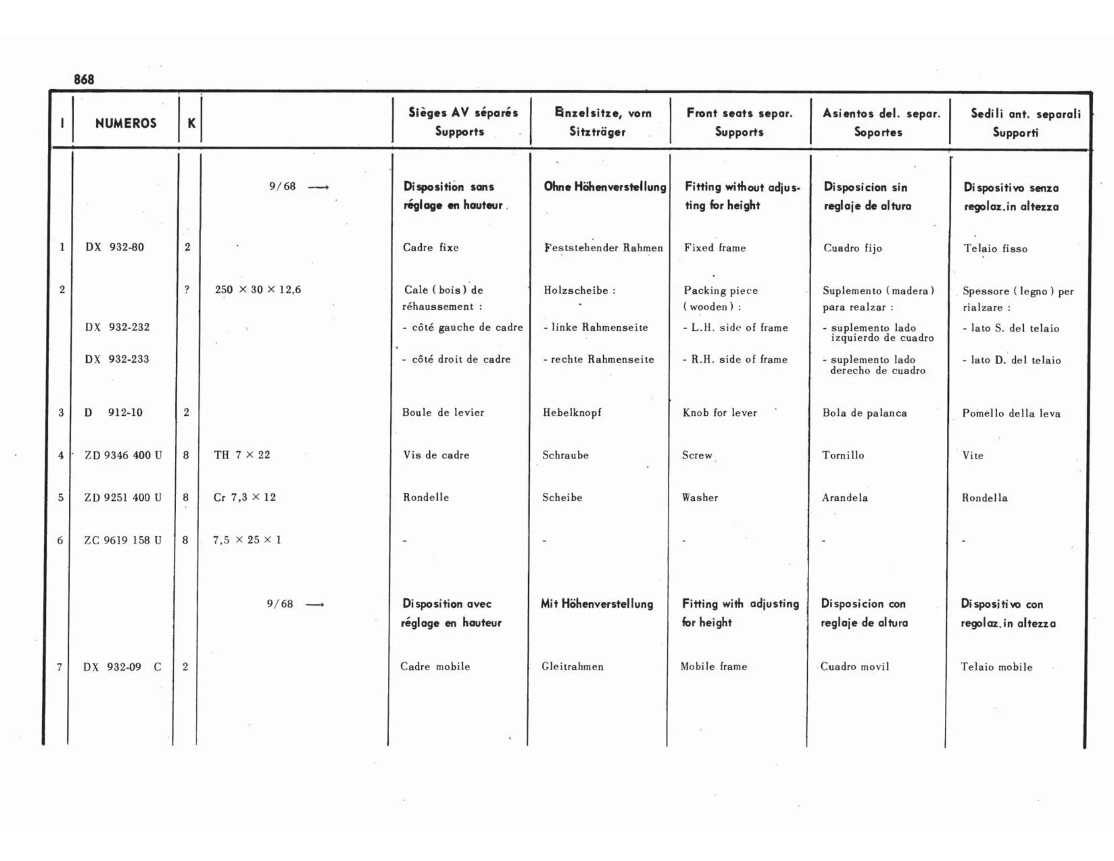 9/68>, page 395 of 503 — 598 Parts Catalogue — Volume II