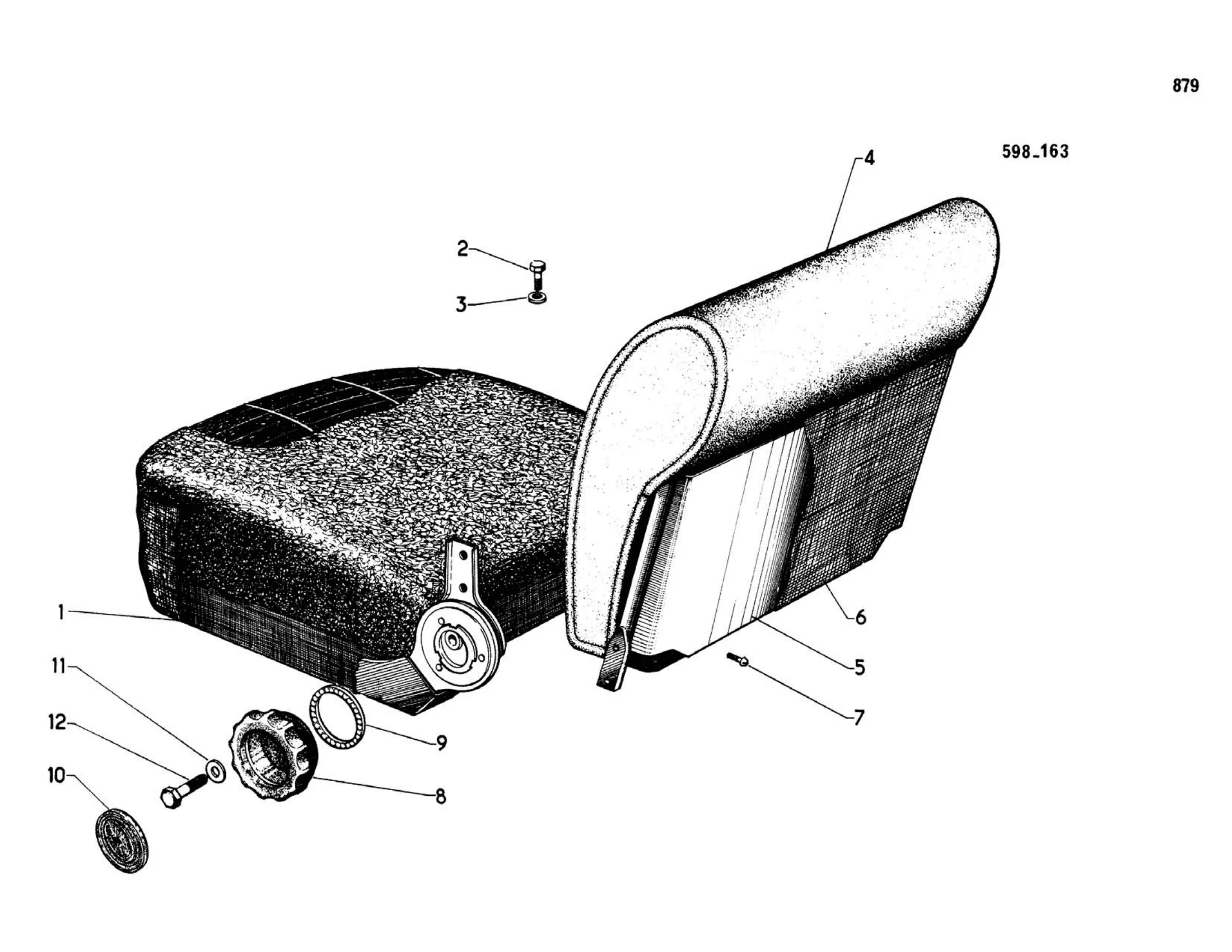 Confort 9/68>, page 401 of 503 — 598 Parts Catalogue — Volume II