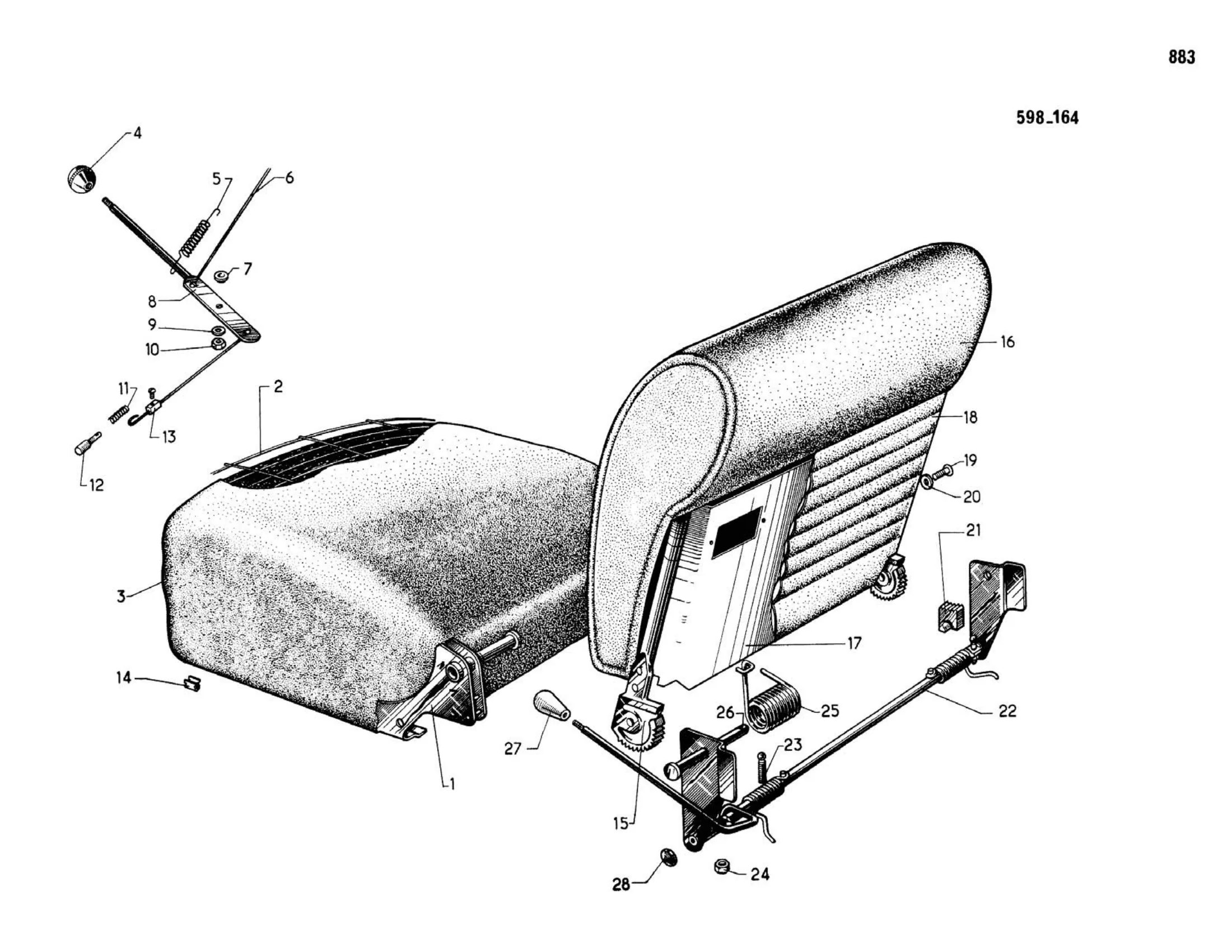 Pallas >9/68, page 404 of 503 — 598 Parts Catalogue — Volume II