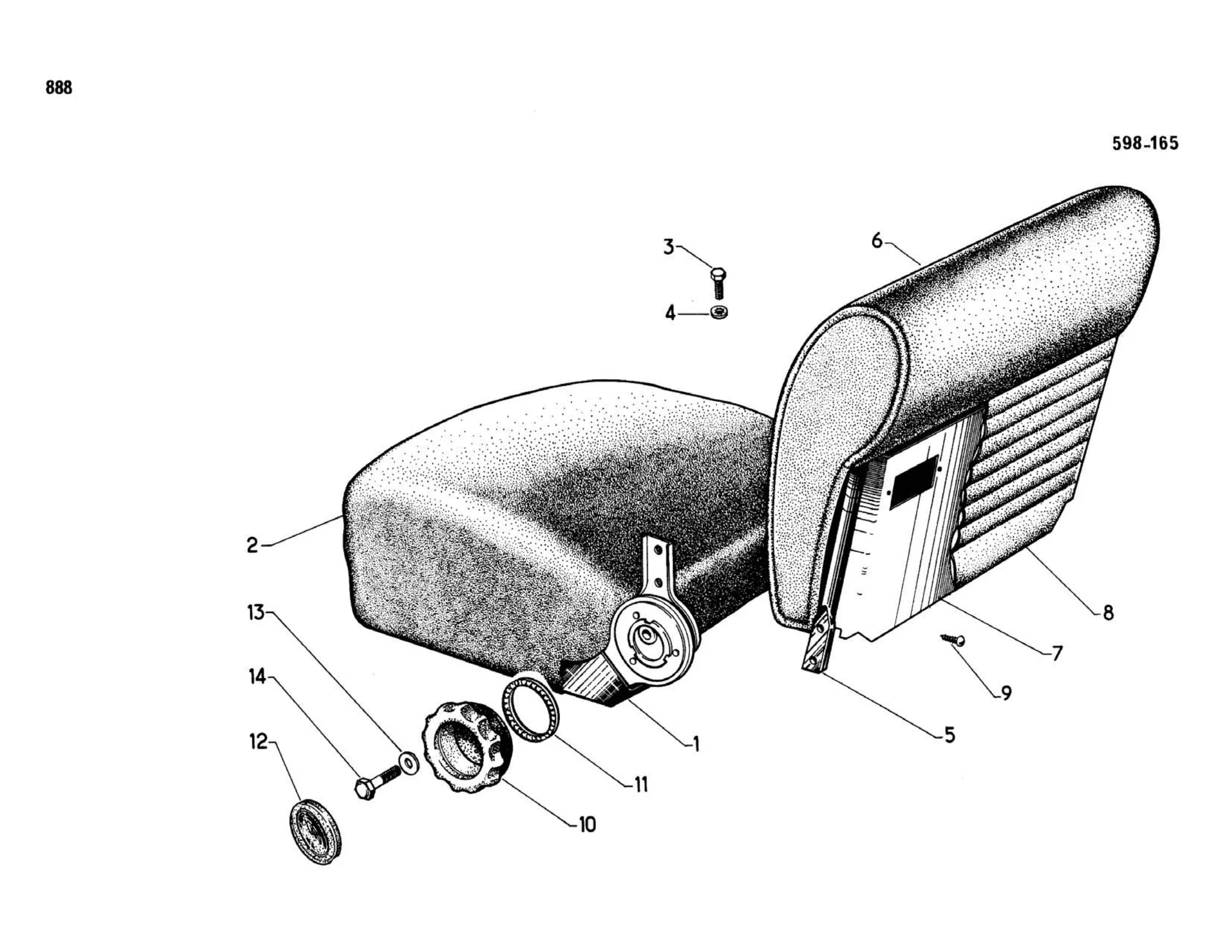 Pallas 9/68>, page 408 of 503 — 598 Parts Catalogue — Volume II