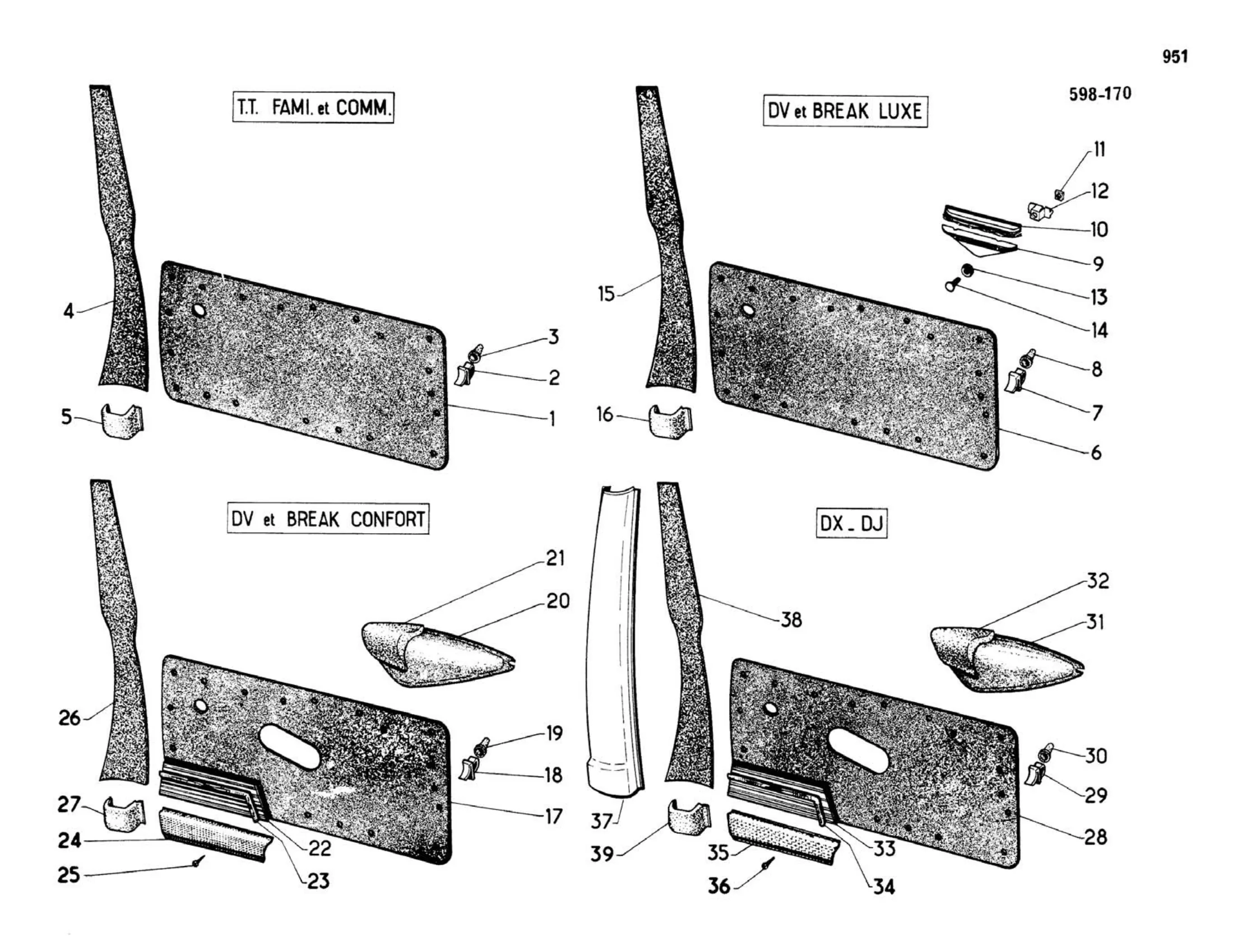 Rear, page 454 of 503 — 598 Parts Catalogue — Volume II