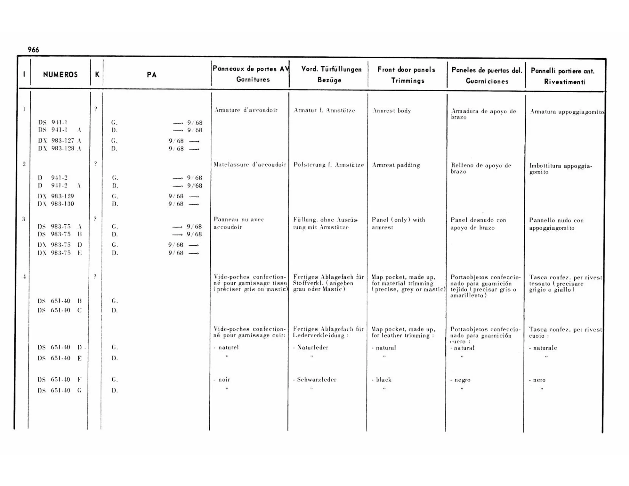 Pallas, page 465 of 503 — 598 Parts Catalogue — Volume II