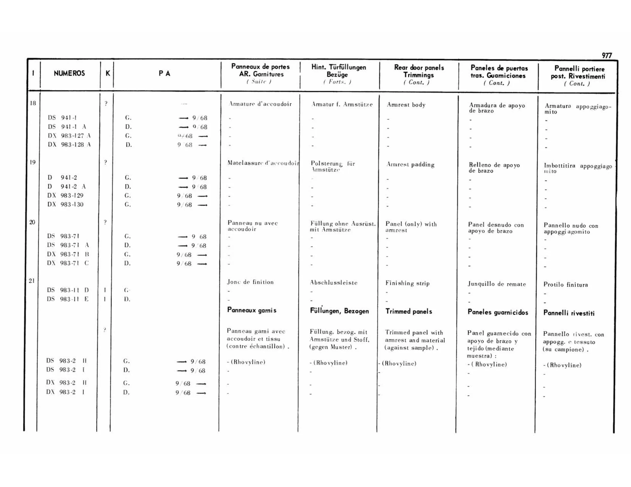 Pallas, page 470 of 503 — 598 Parts Catalogue — Volume II