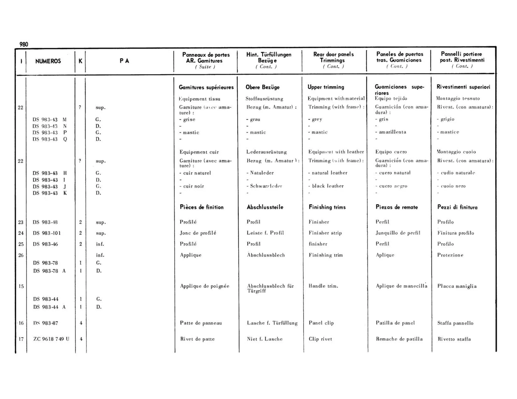 Pallas, page 473 of 503 — 598 Parts Catalogue — Volume II